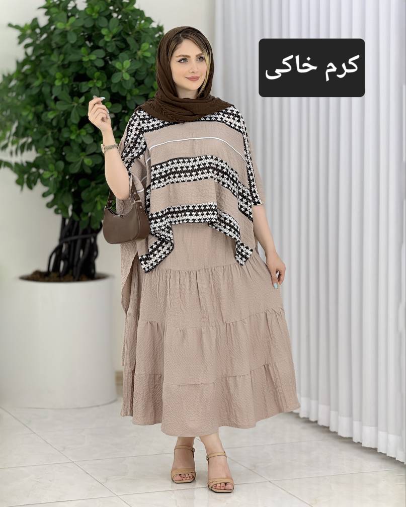 ست رویه پانچ و دامن گیپور پفکی کد j059
