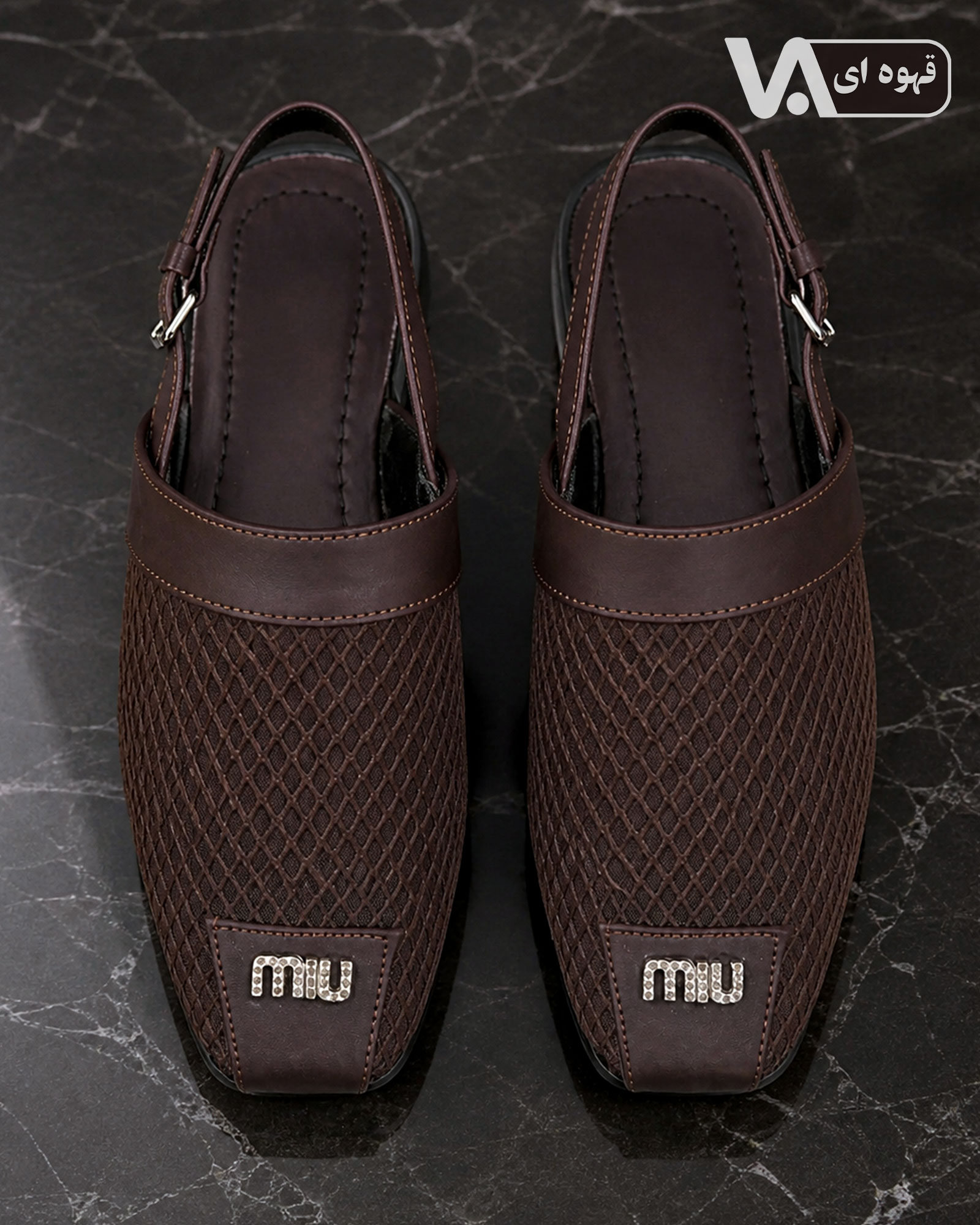 صندل توری جلوبسته مدل Miu Miu کد j061