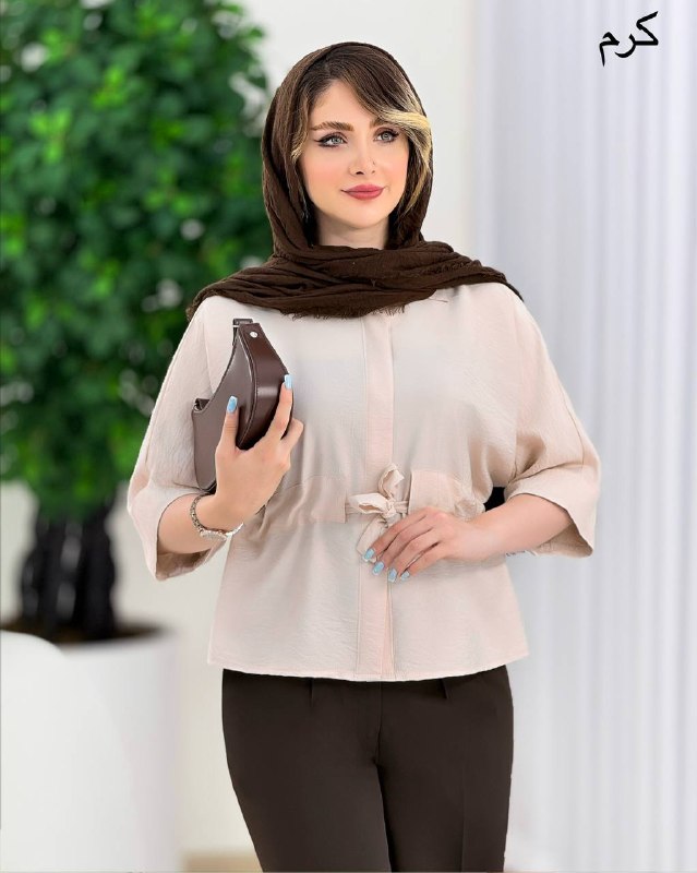 شومیز بنددار کد j103