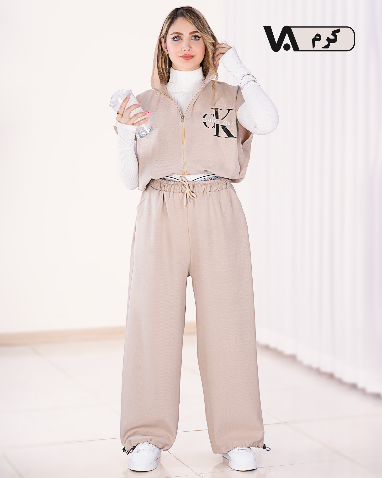 وست و شلوار مازراتی کجراه کلاه دار کد j254