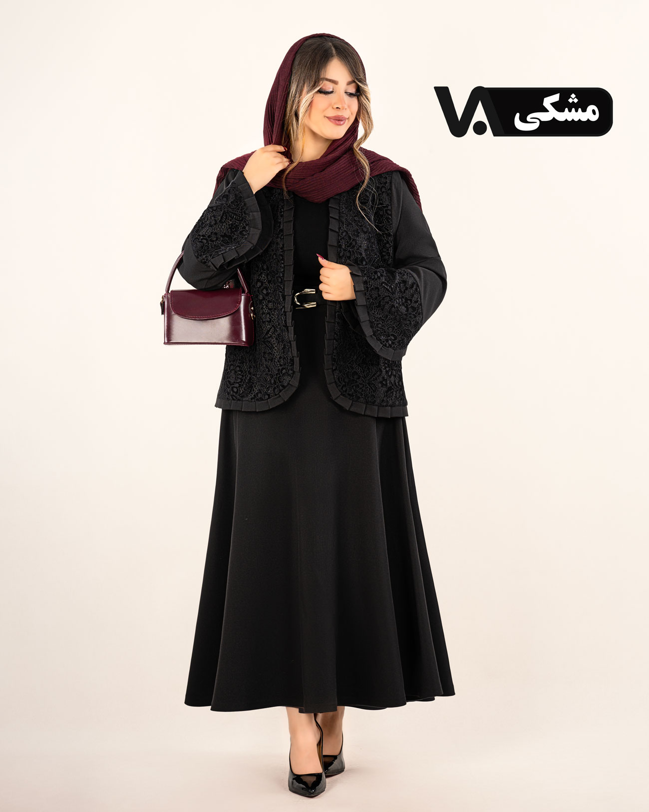 ست کت و دامن عروسکی دانتل کد j332