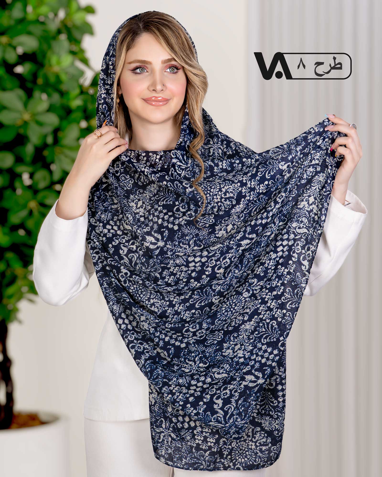 شال نخی طرحدار کد i643