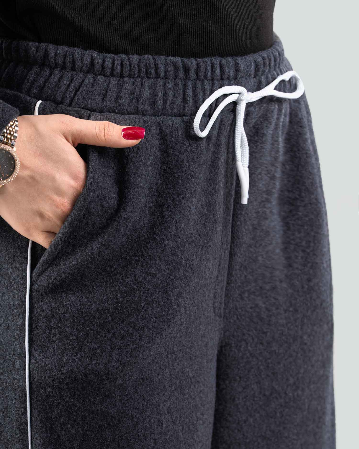 ست 3 تیکه دورس، شلوار و کیف روناک کد j330