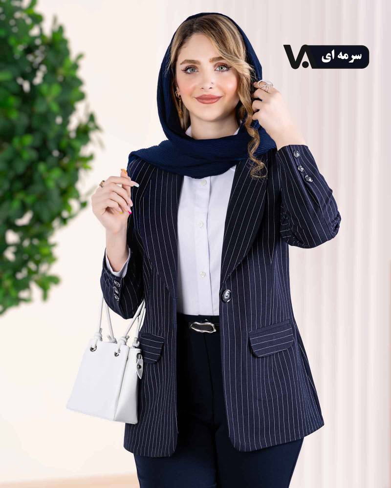 کت دیپلمات یقه آرشال فیونا کد j227