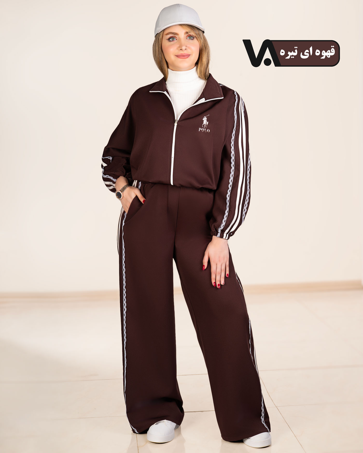 سویشرت و شلوار نوار گیپور کد j329