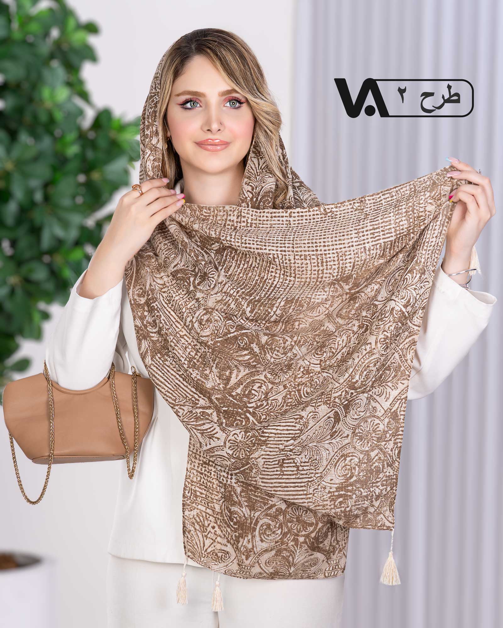 شال نخی طرحدار کد i643