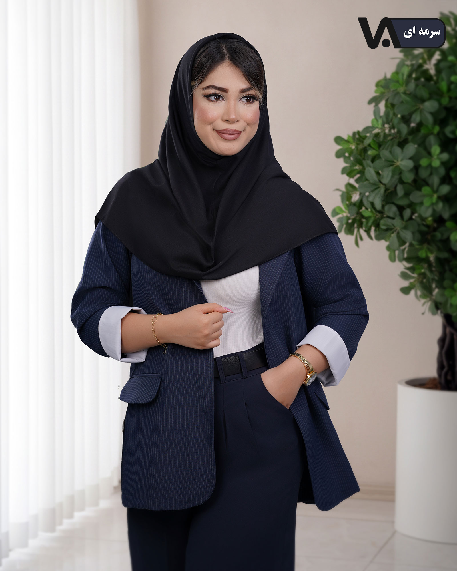 کت دیپلمات پرشیا راه راه ریز کد j241