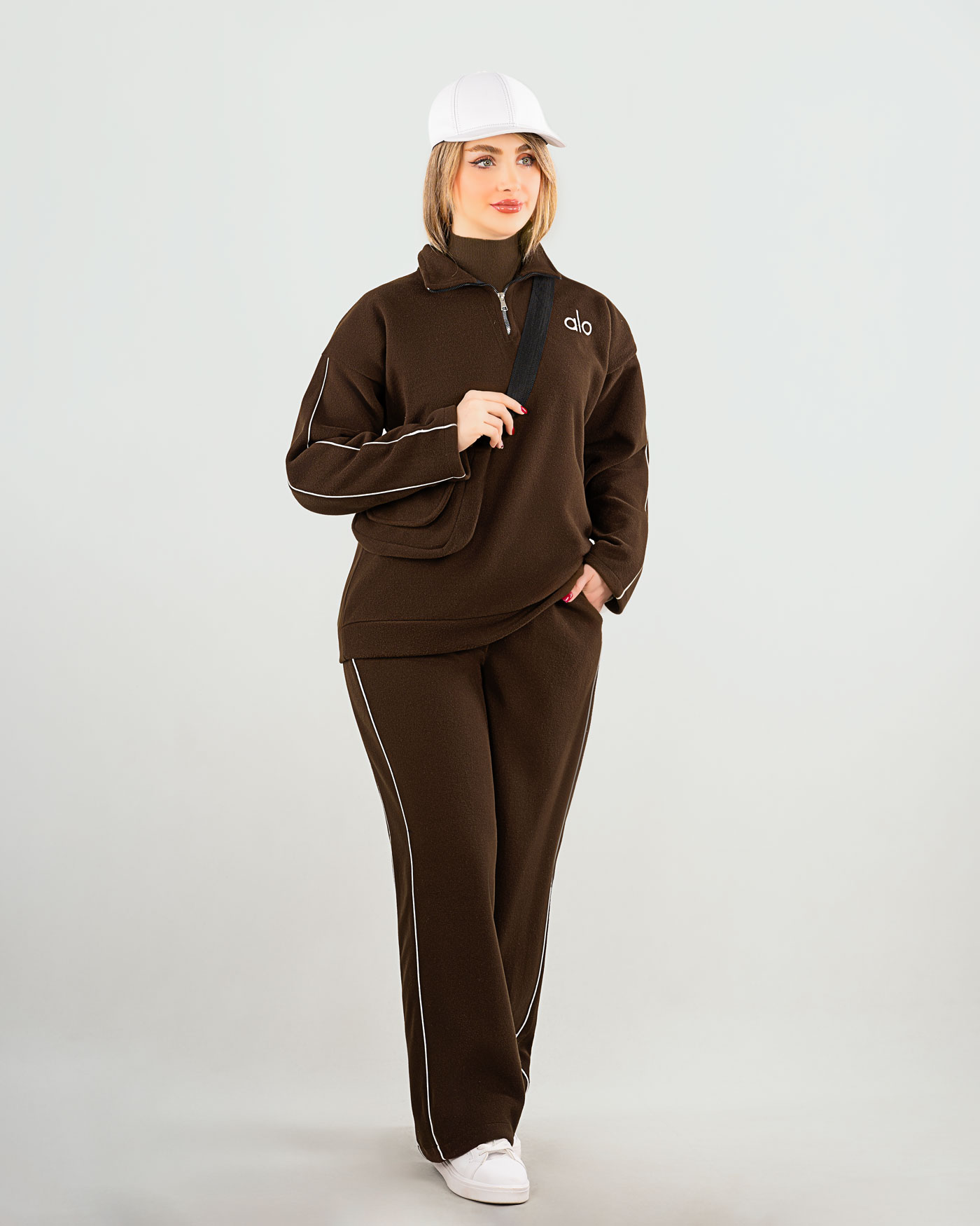 ست 3 تیکه دورس، شلوار و کیف روناک کد j330
