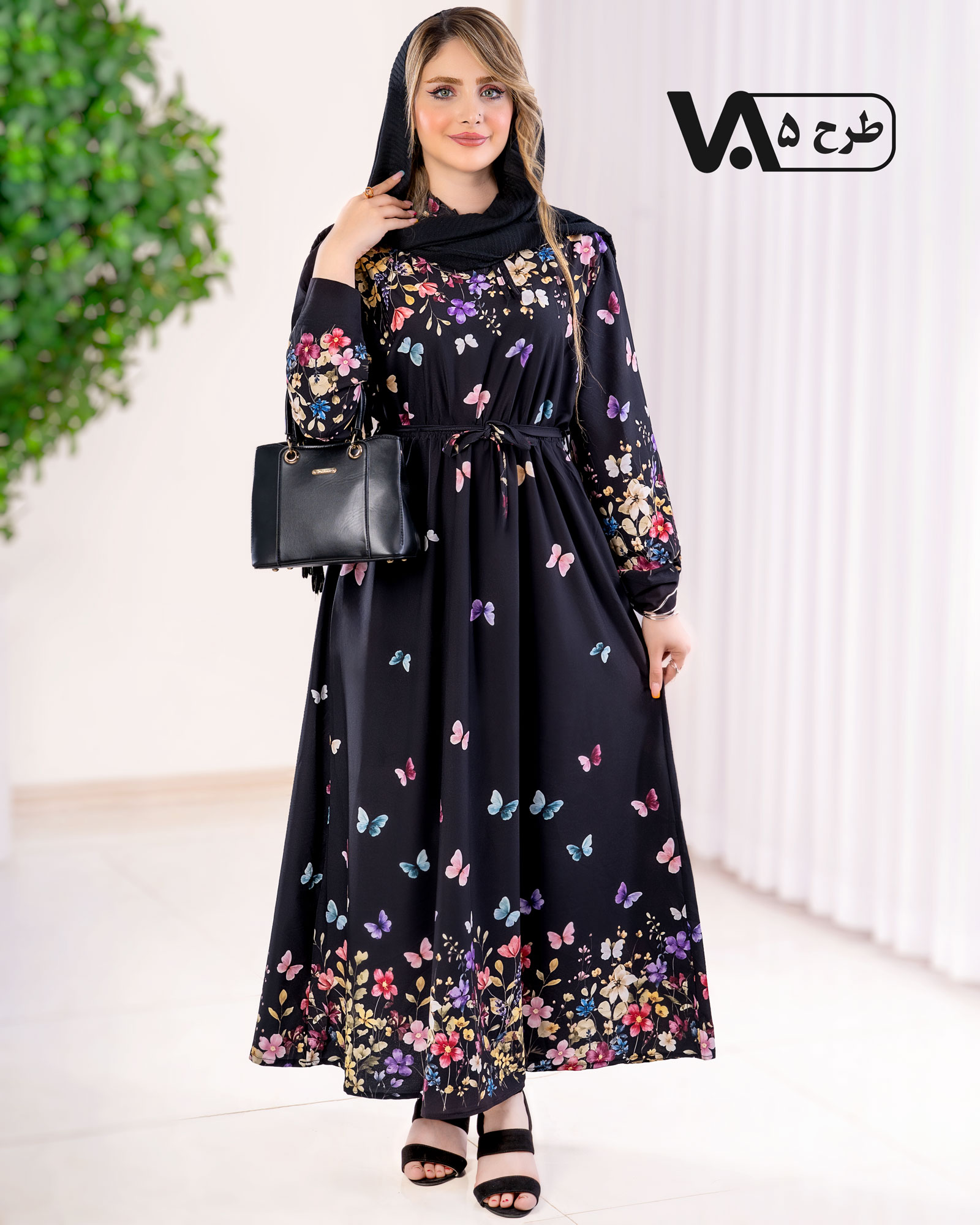 پیراهن یقه چین عروسکی بوگاتی کد j257