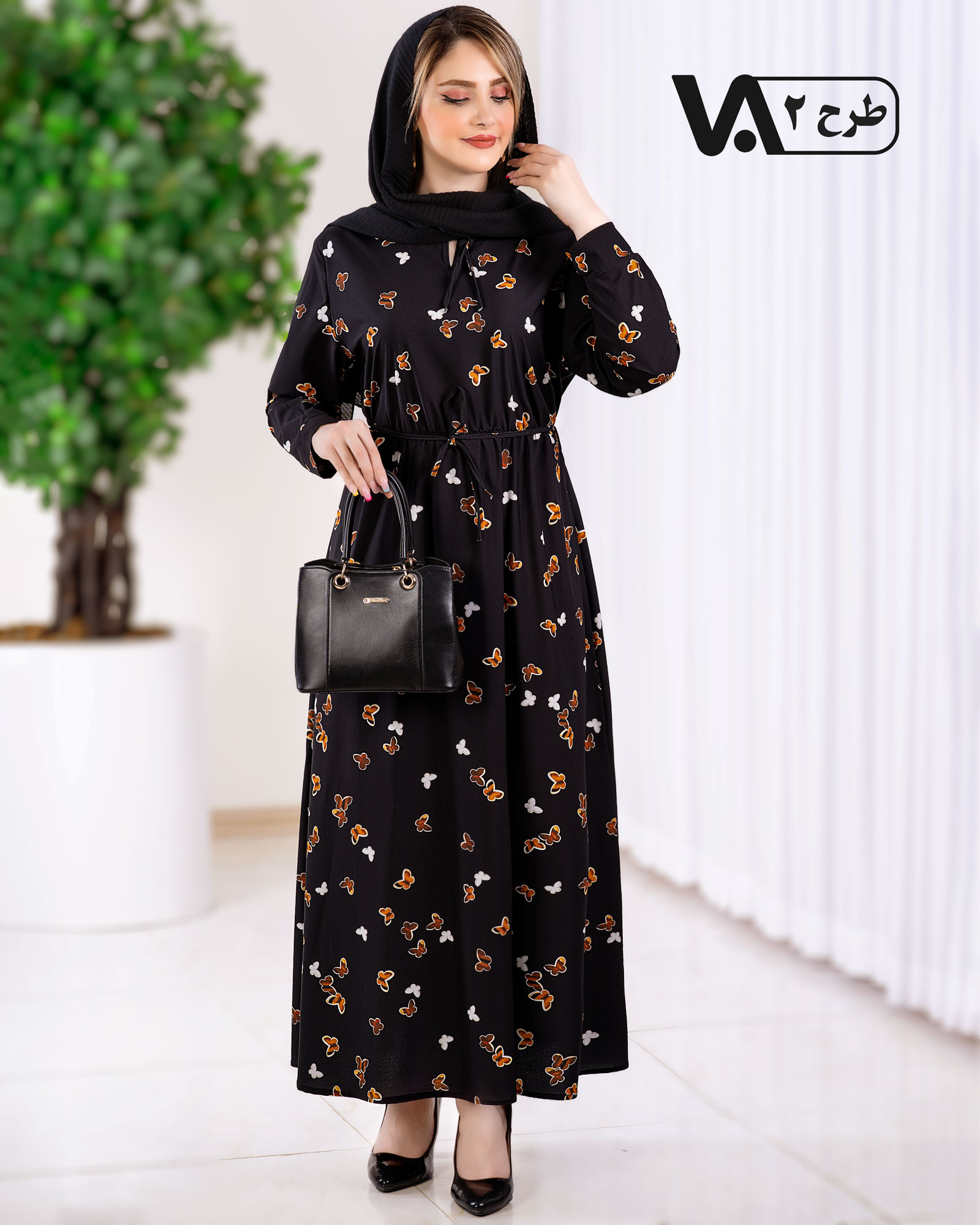 پیراهن یقه چین عروسکی بوگاتی کد j257