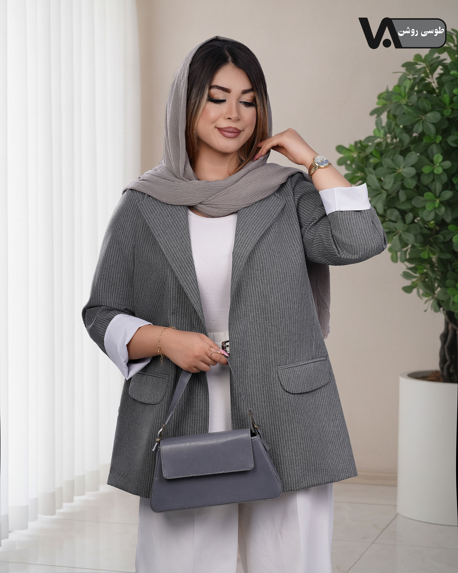 کت دیپلمات پرشیا راه راه ریز کد j241