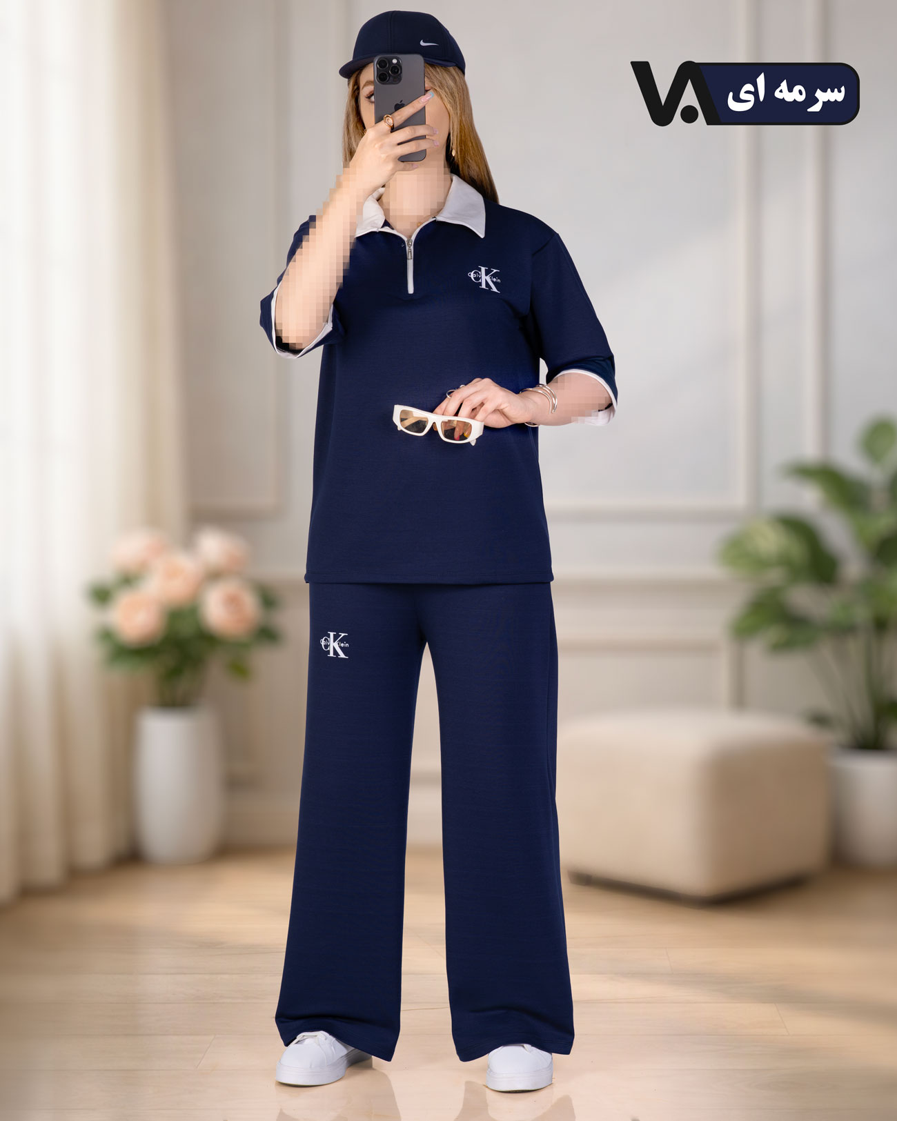 ست تیشرت و شلوار نیم زیپ مچینست کد j311
