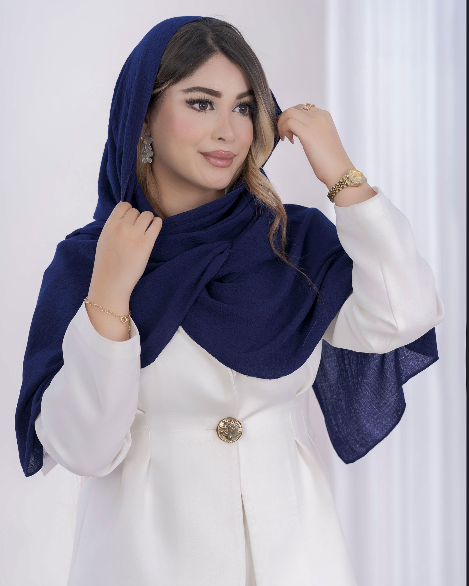 شال نخی ساده کد j302