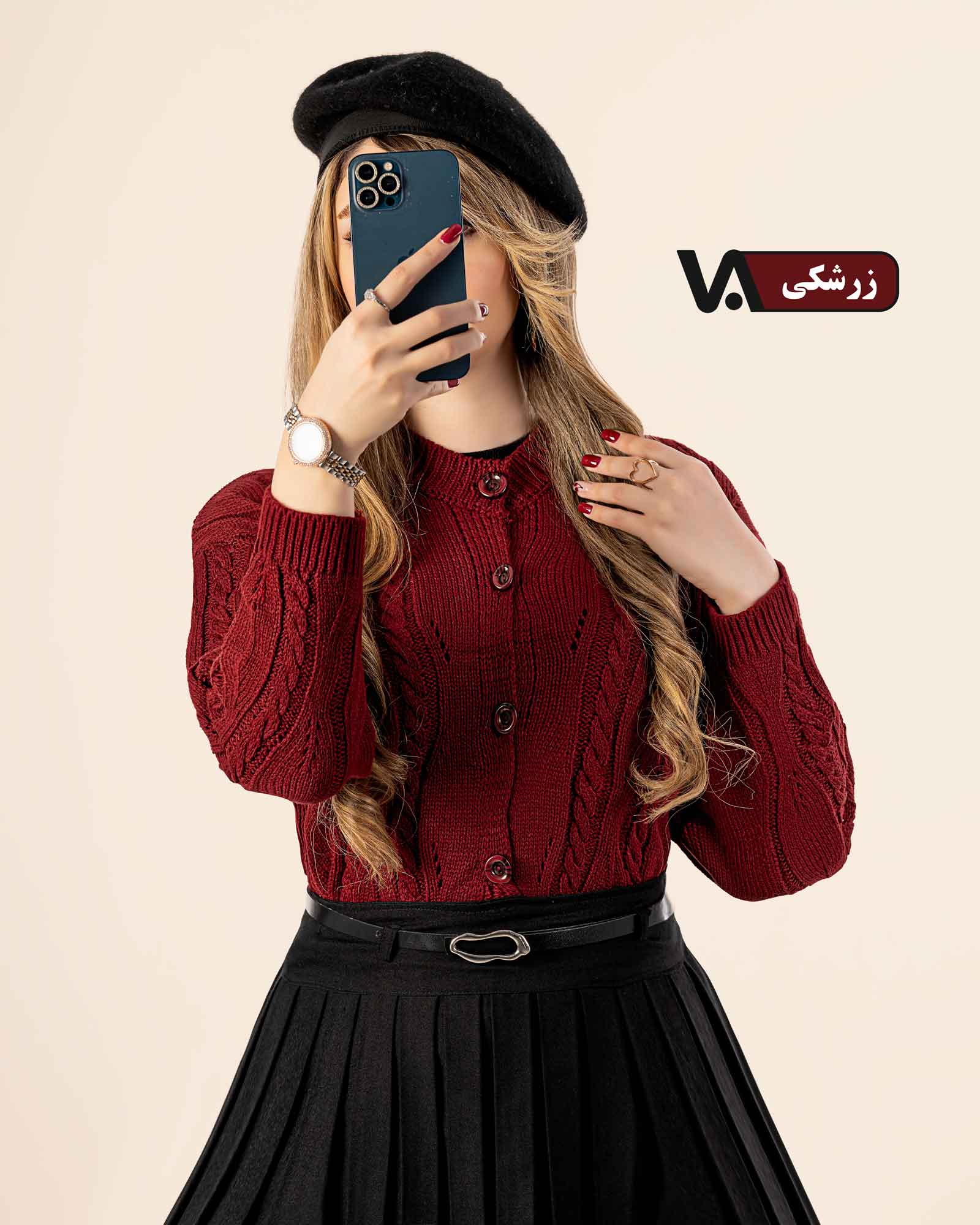 بافت جلو دکمه آبشاری کد j374