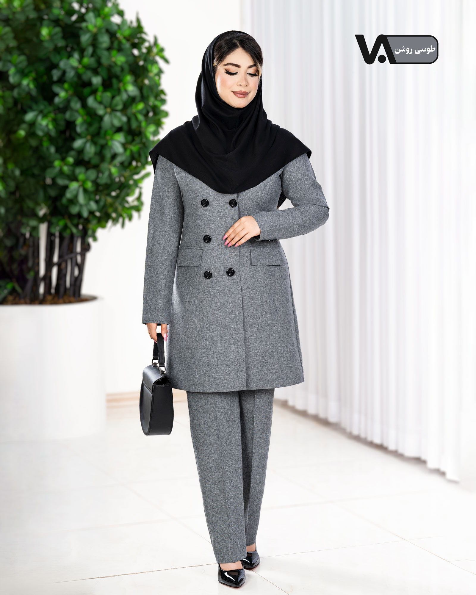 کت و شلوار اداری یقه انگلیسی کد j275