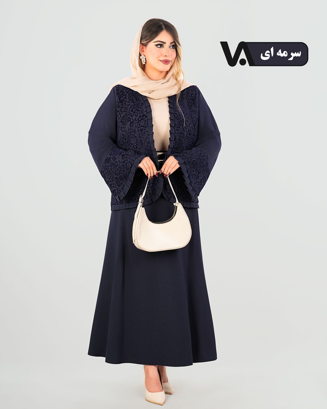 ست کت و دامن عروسکی دانتل کد j332