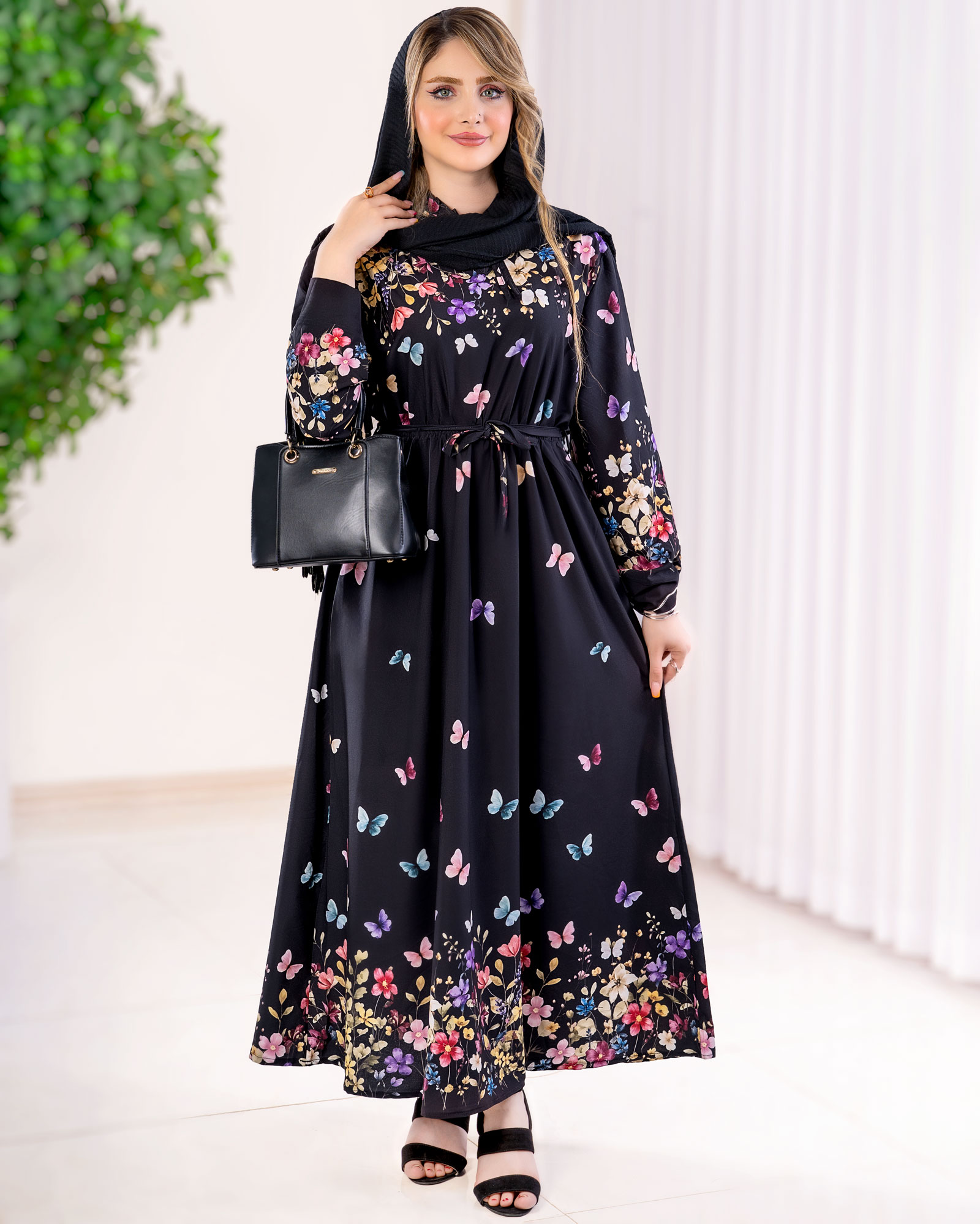 پیراهن یقه چین عروسکی بوگاتی کد j257