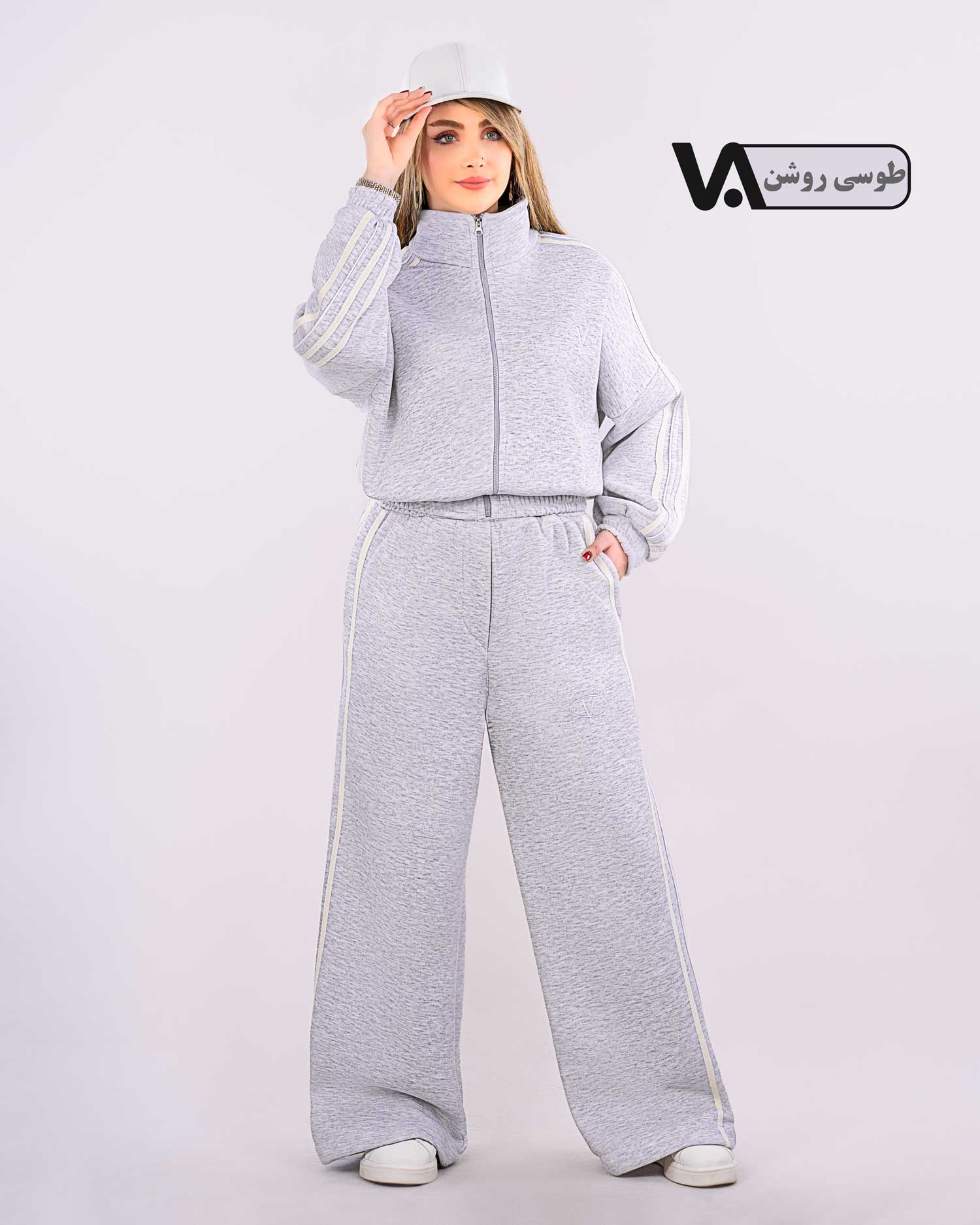 ست سویشرت و شلوار سه خط کد j345