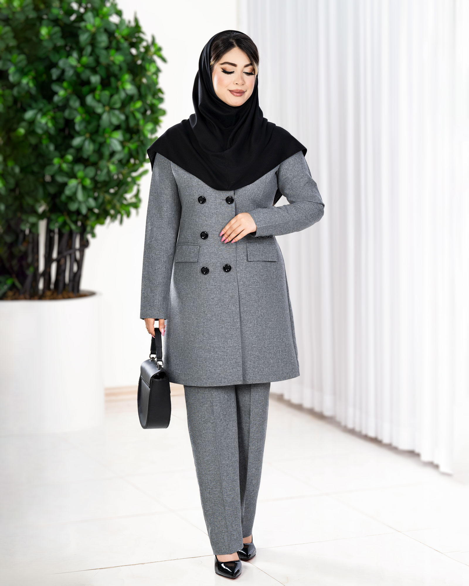کت و شلوار اداری یقه انگلیسی کد j275