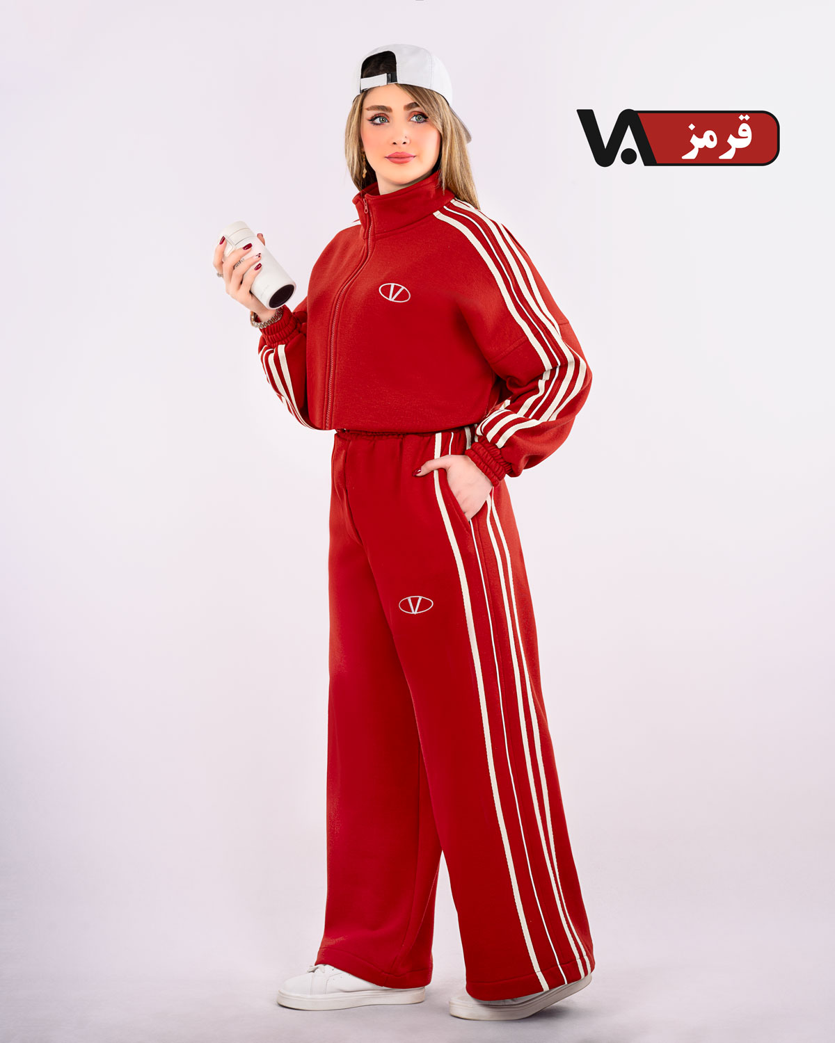 ست سویشرت و شلوار سه خط کد j345