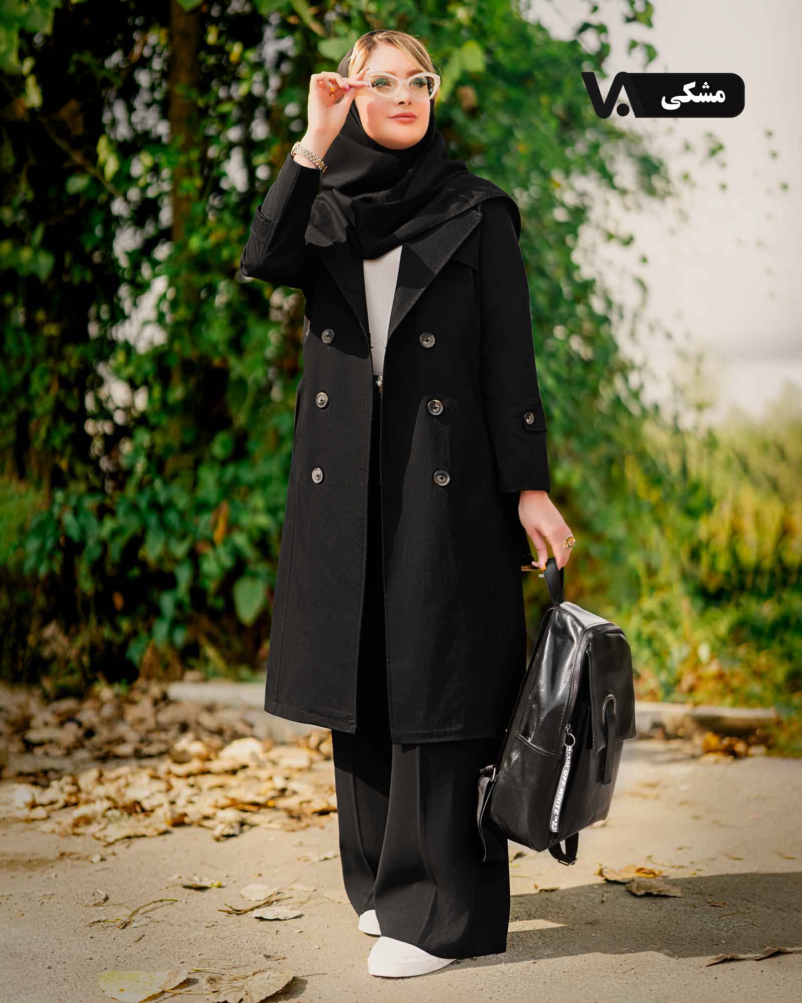 بارانی آستردار شش دکمه کتان تی سی کد j361