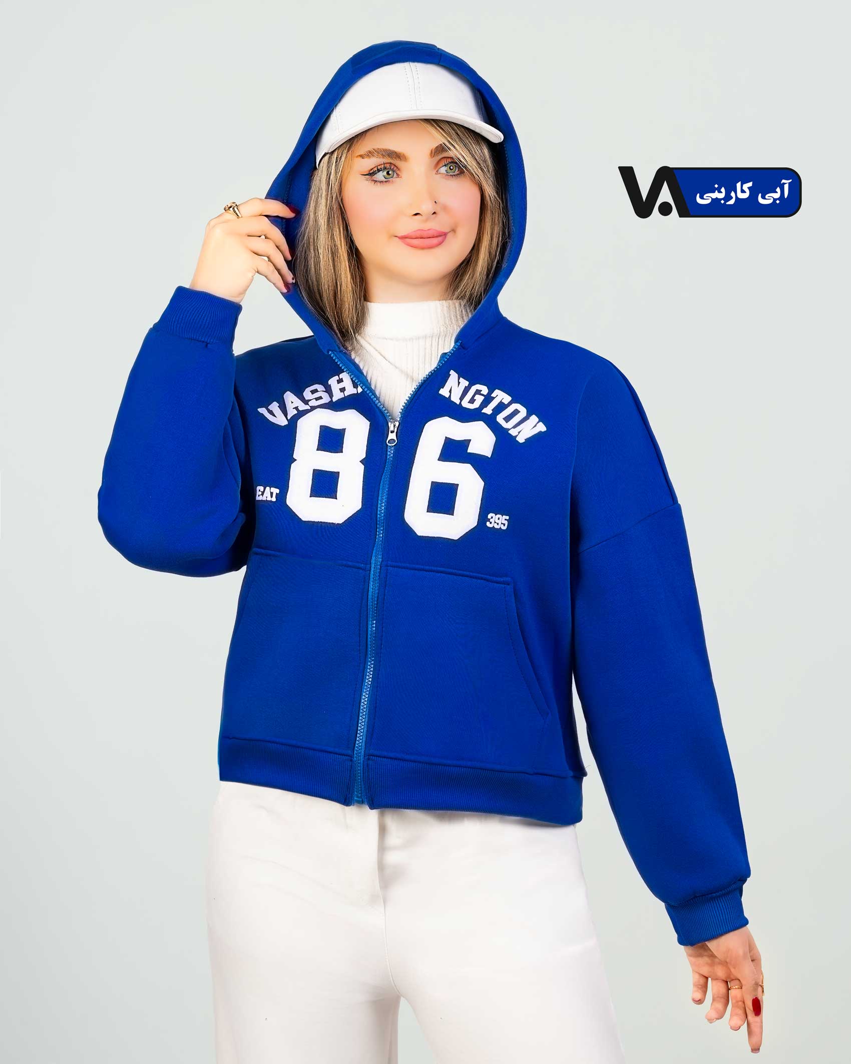 سویشرت چاپی کشبافت کلاه دار کد j376