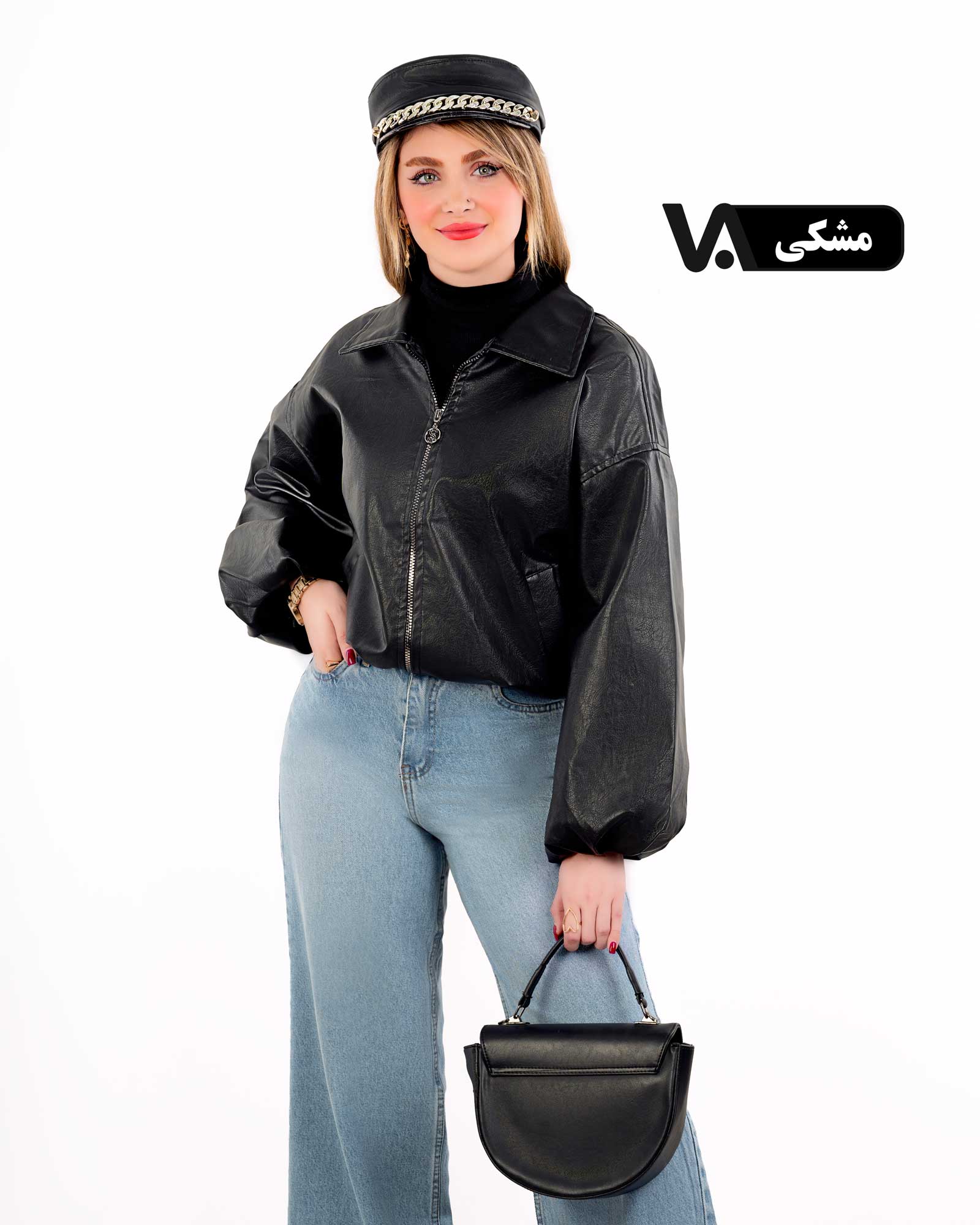 بامبر چرم آستردار کد j428