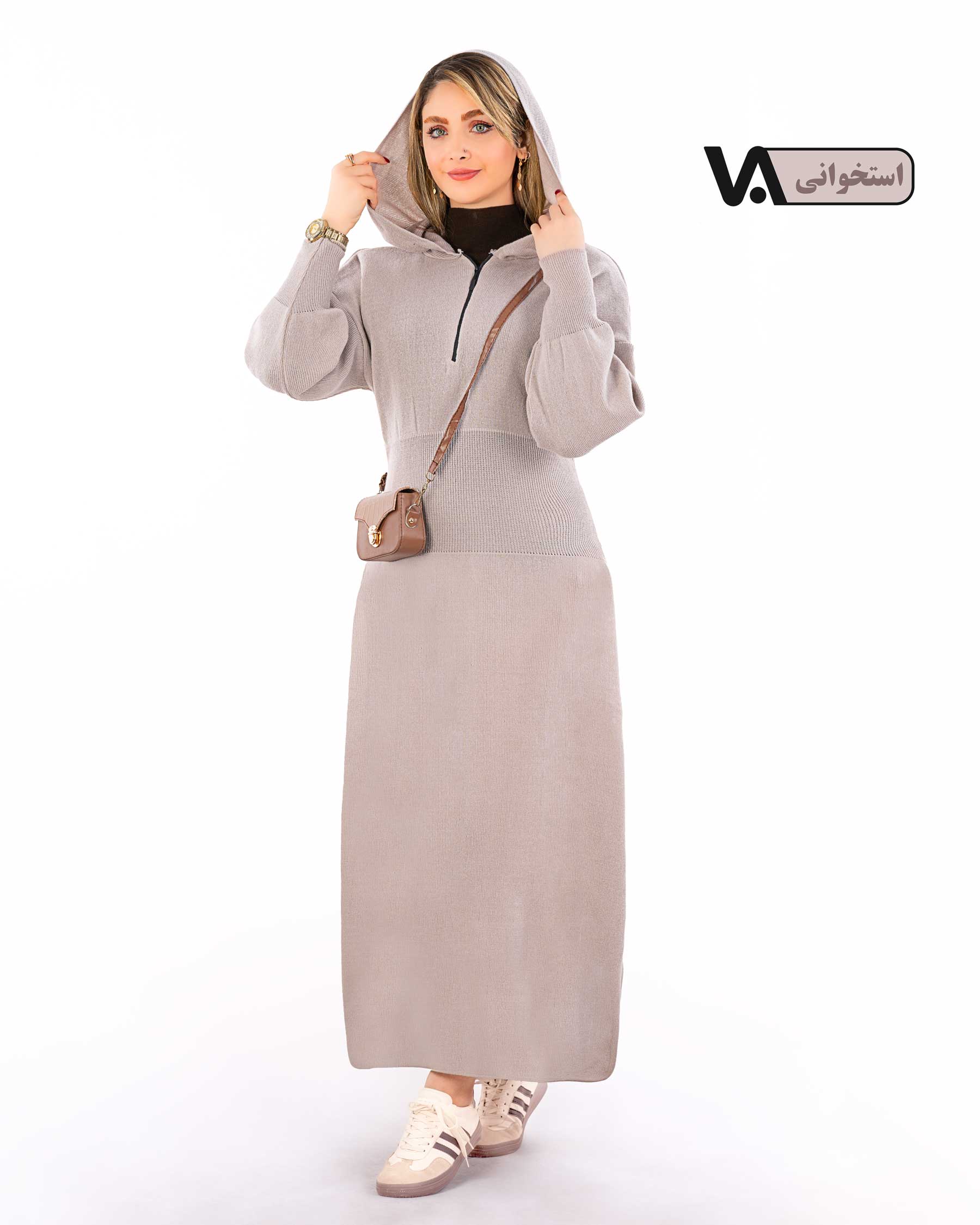 بافت ماکسی کلاه دار کد j410