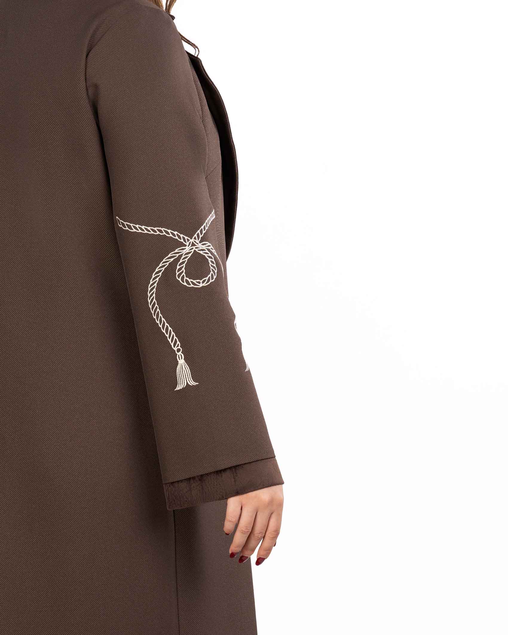 کت بلند کجراه یقه انگلیسی کد j335