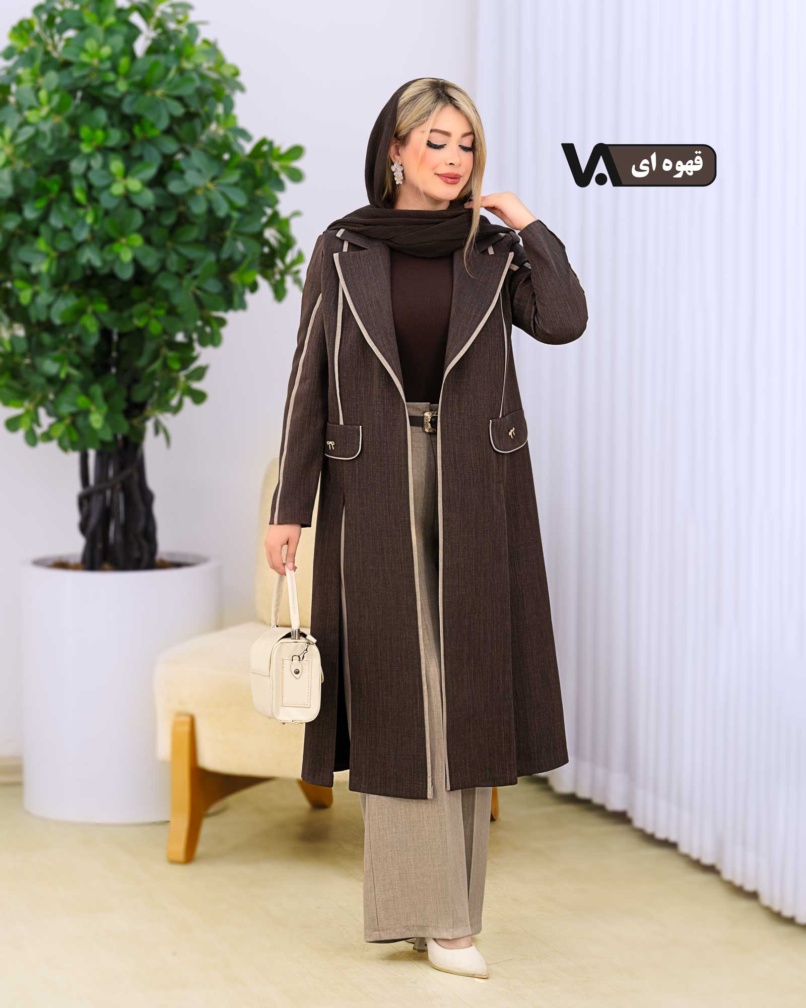 مانتو و شلوار نوار دوزی بزیاق کد j331