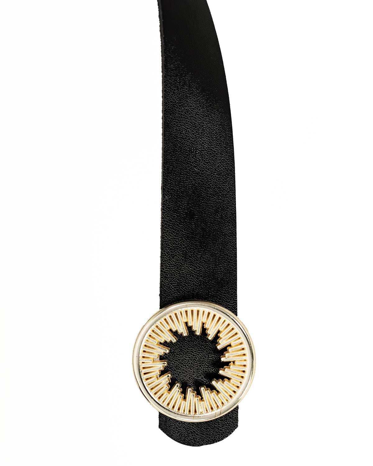 کمربند چرم سگک گرد j396