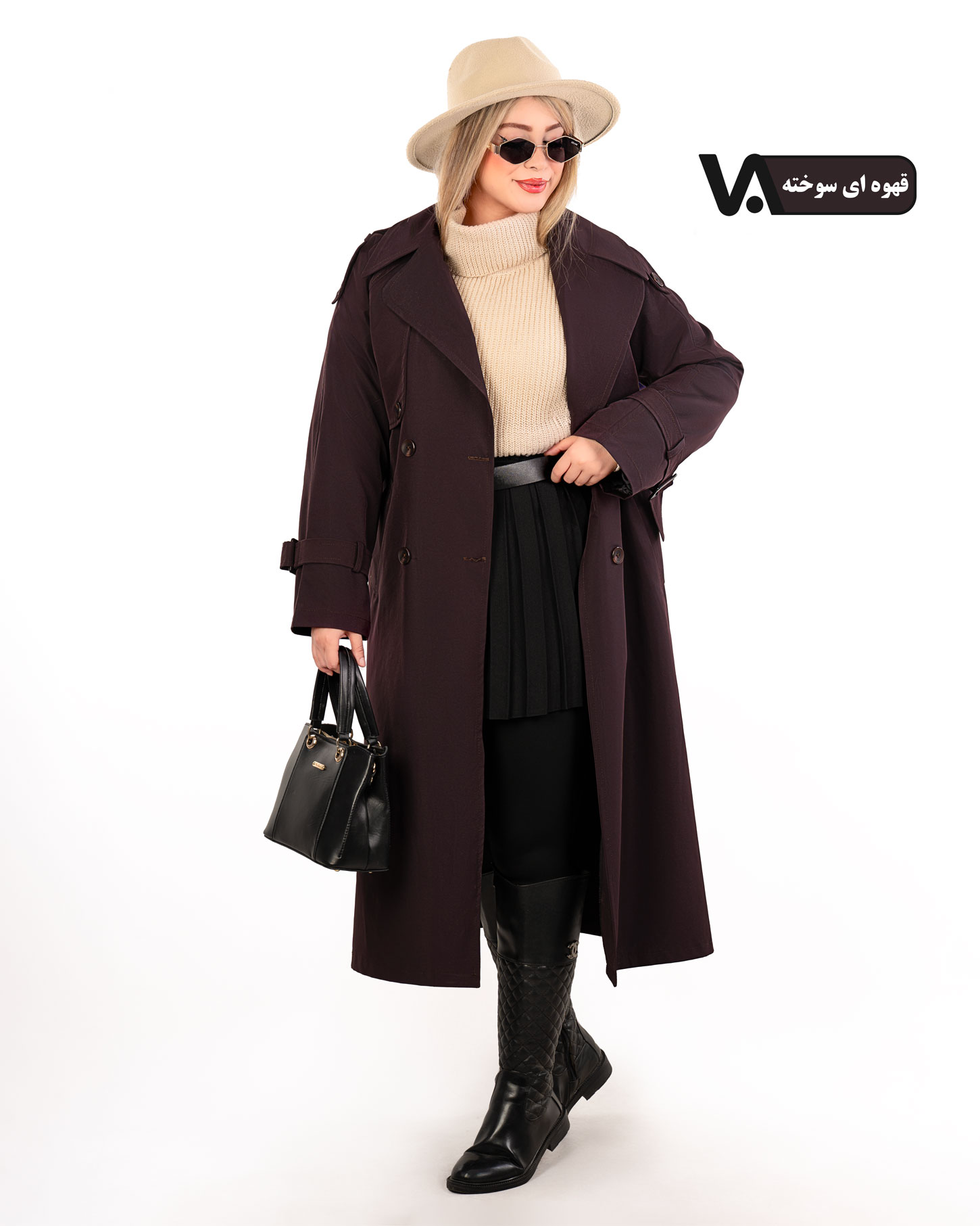 بارانی بلند کتان تیسی والان دار کد j389