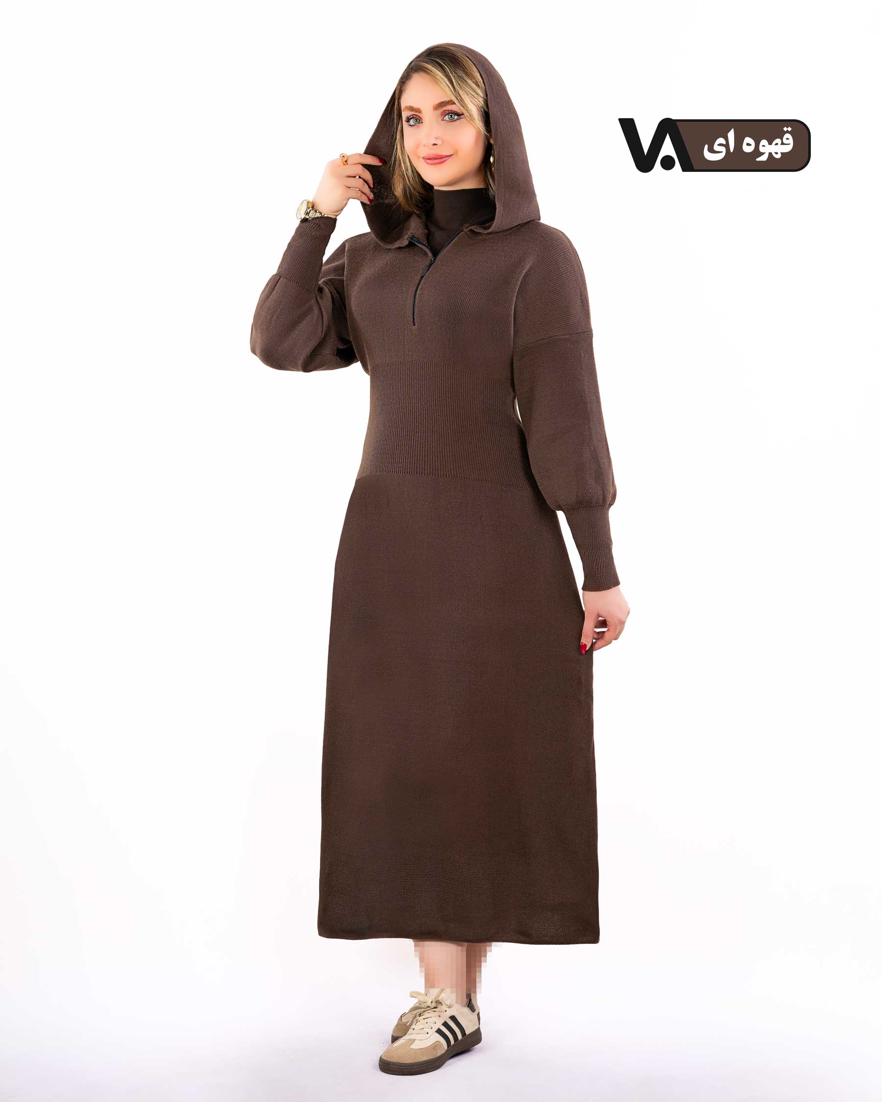 بافت ماکسی کلاه دار کد j410