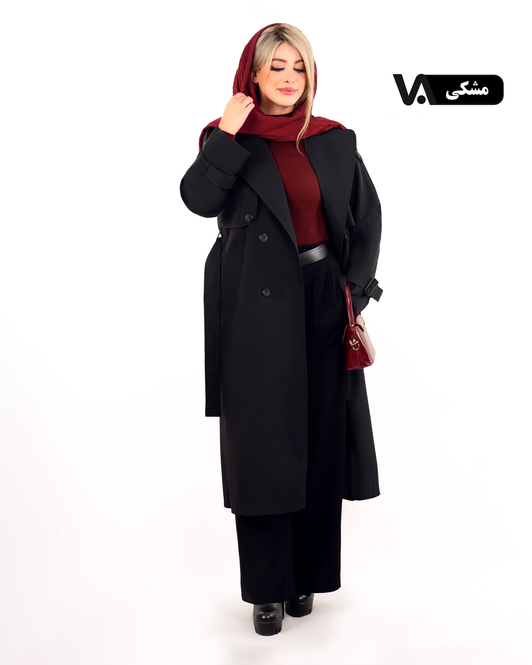 بارانی بلند کتان تیسی والان دار کد j389