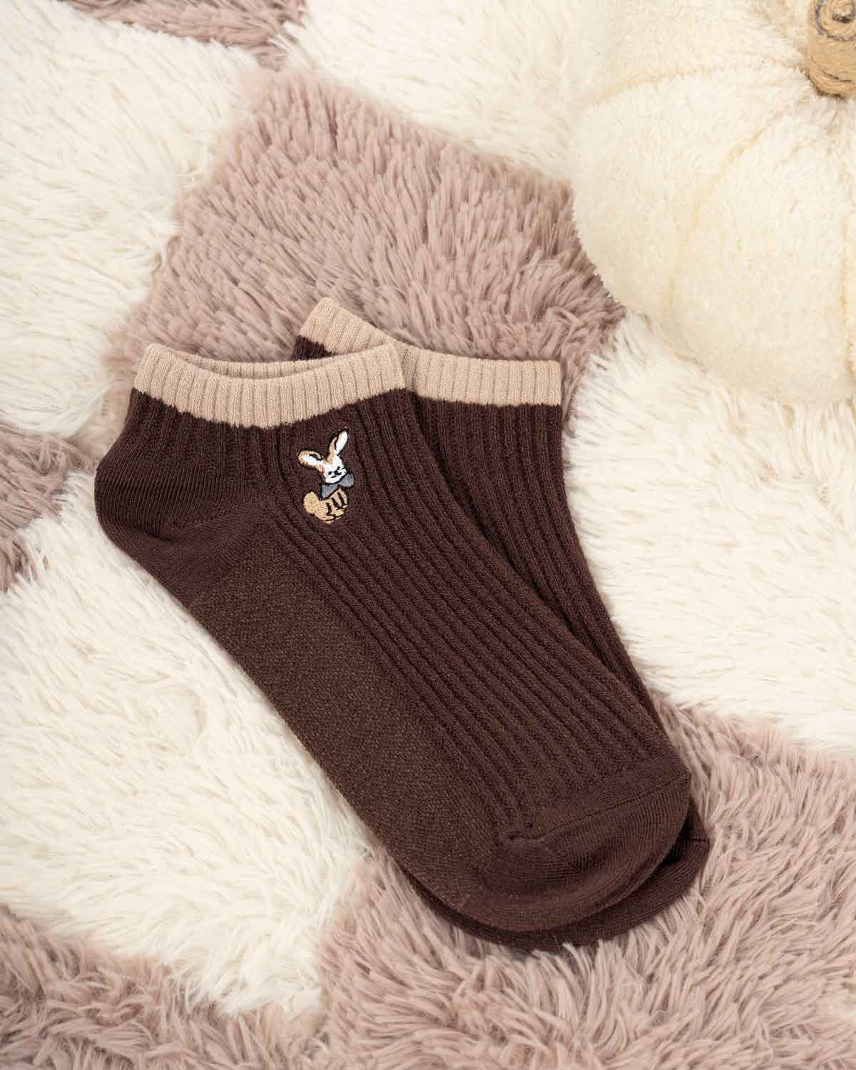 جوراب مچی گلدوزی عروسکی کد j452