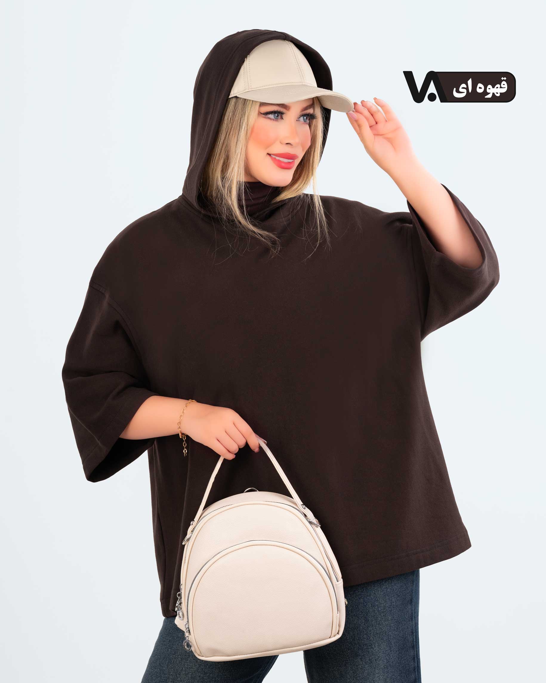 هودی کلاهدار دو نخ پنبه کد j488