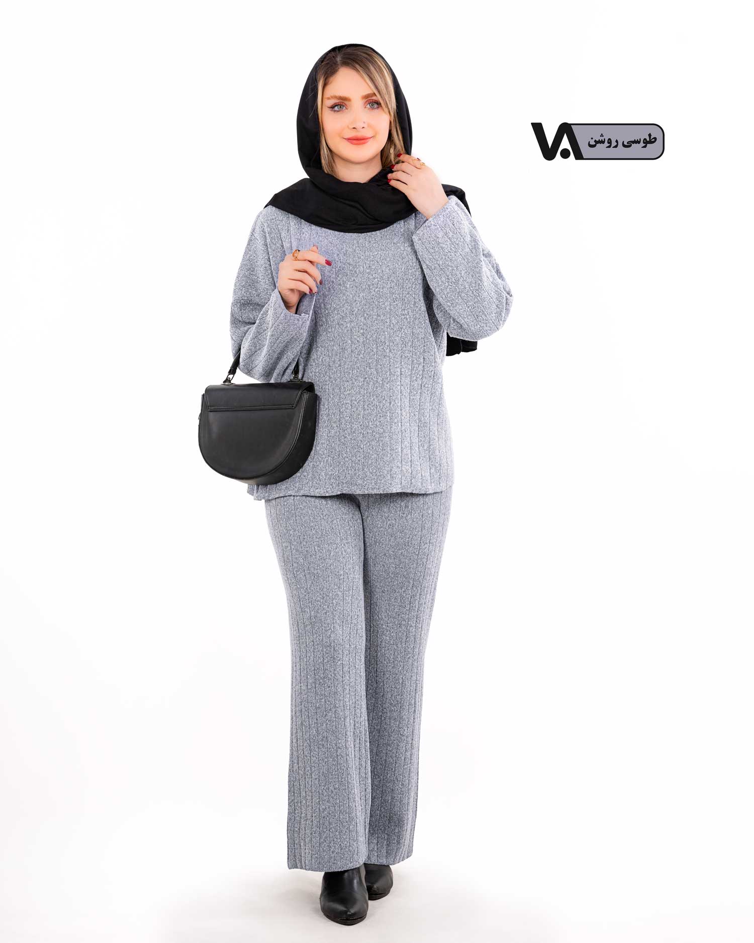ست بافت بلوز و شلوار کبریتی کد j431