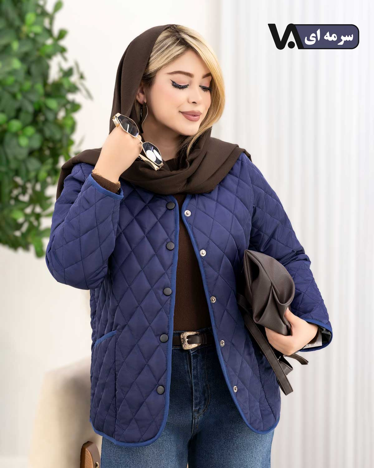 کاپشن امبردی جلو جیب کد j385