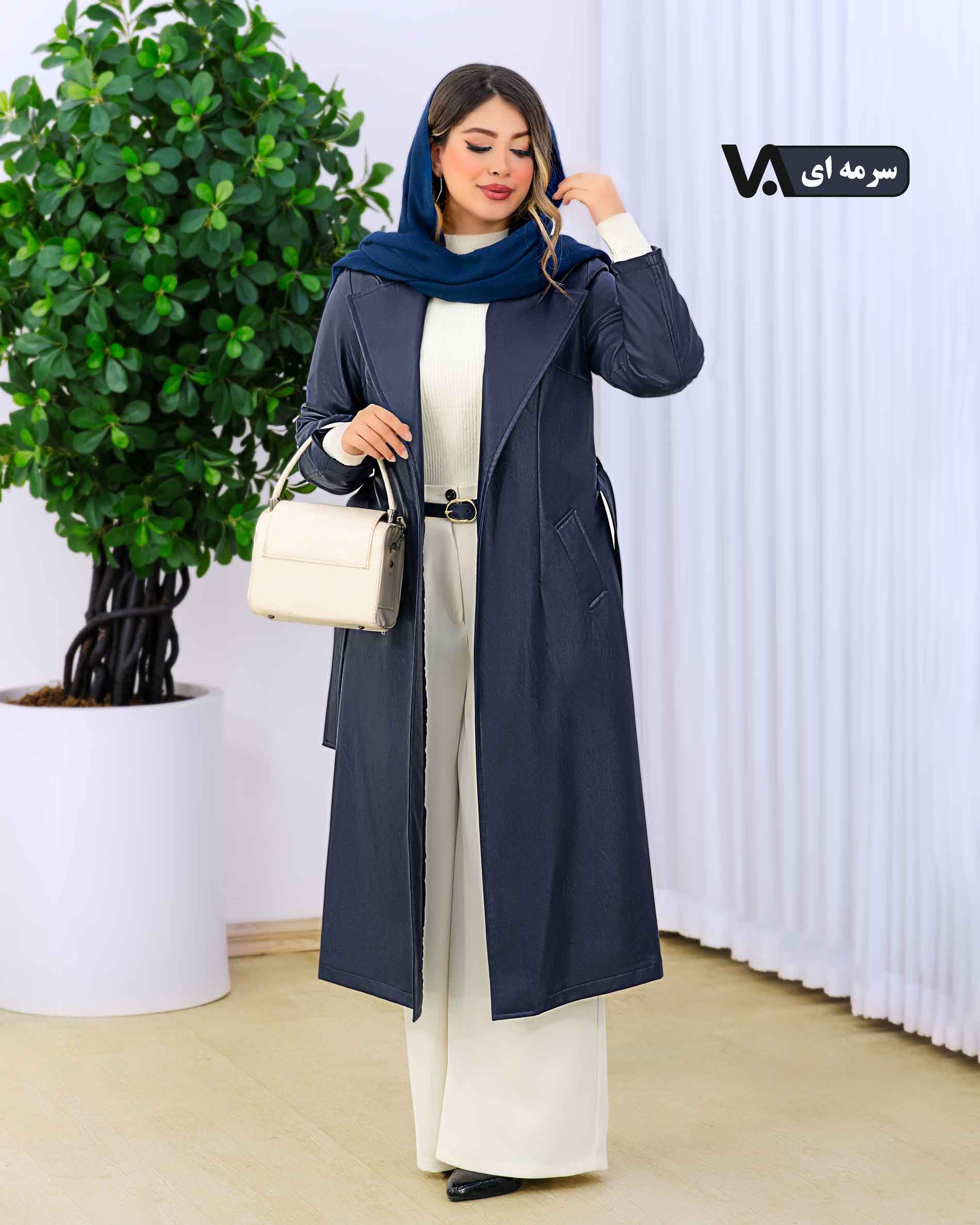 کت جلوباز بلند چرم کد j433