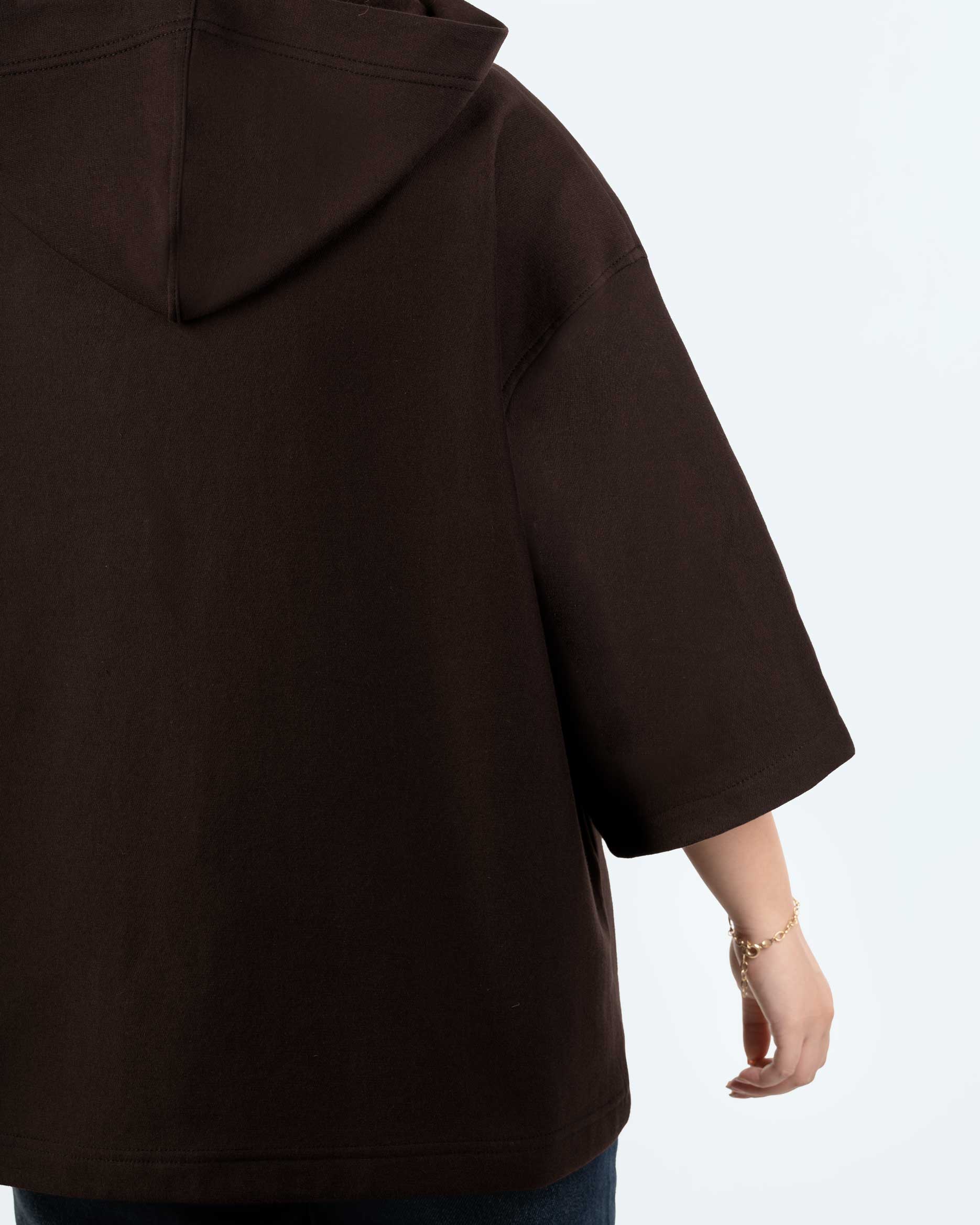 هودی کلاهدار دو نخ پنبه کد j488