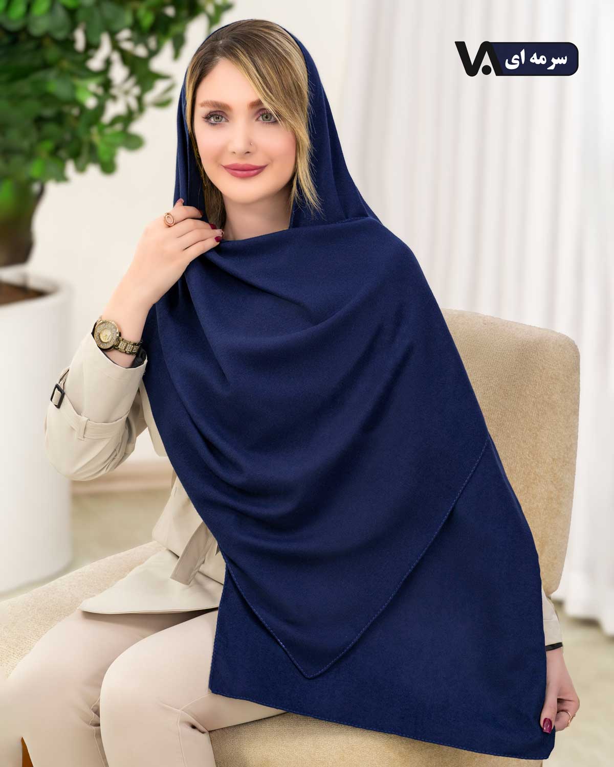 شال موهر ساده کد j417