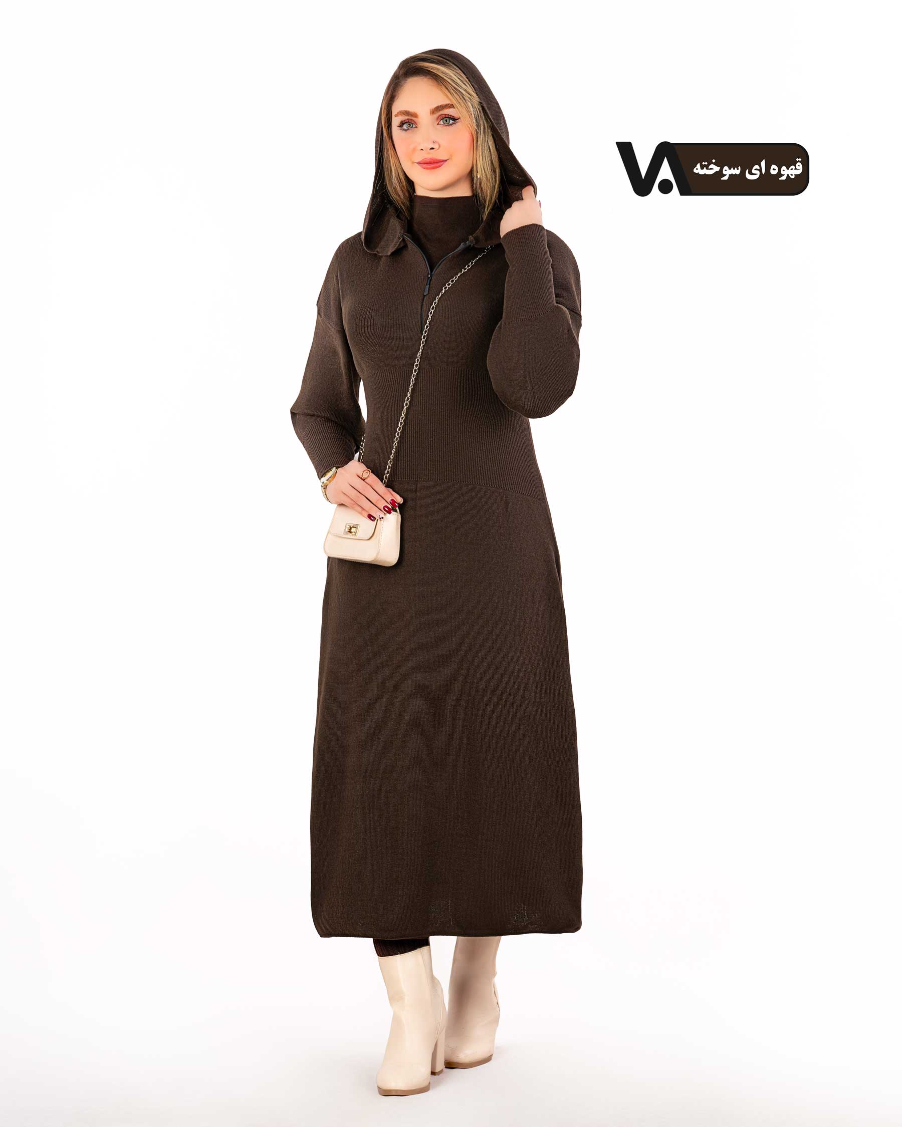 بافت ماکسی کلاه دار کد j410
