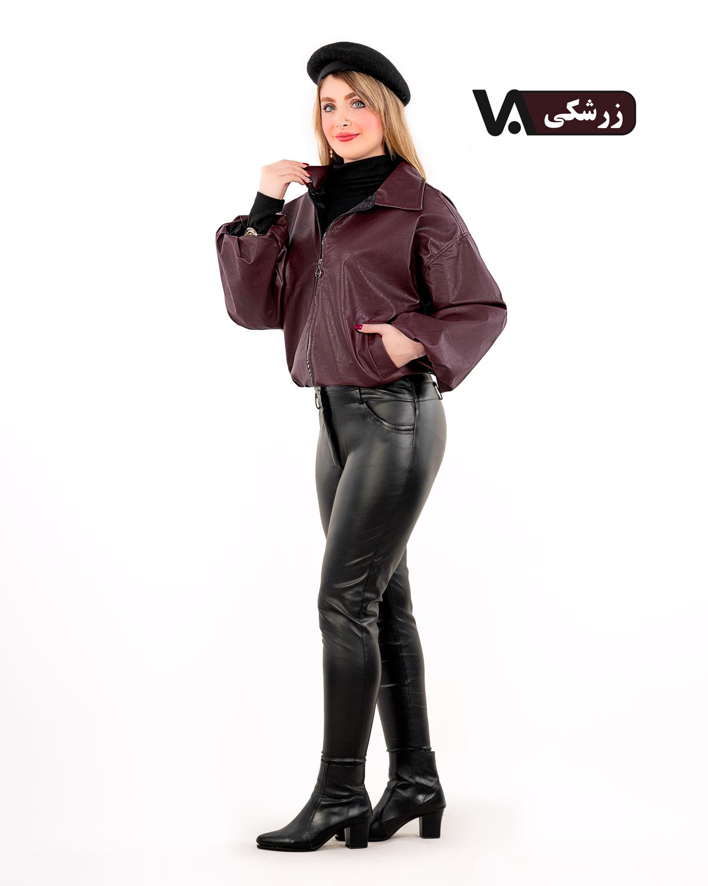 بامبر چرم آستردار کد j428