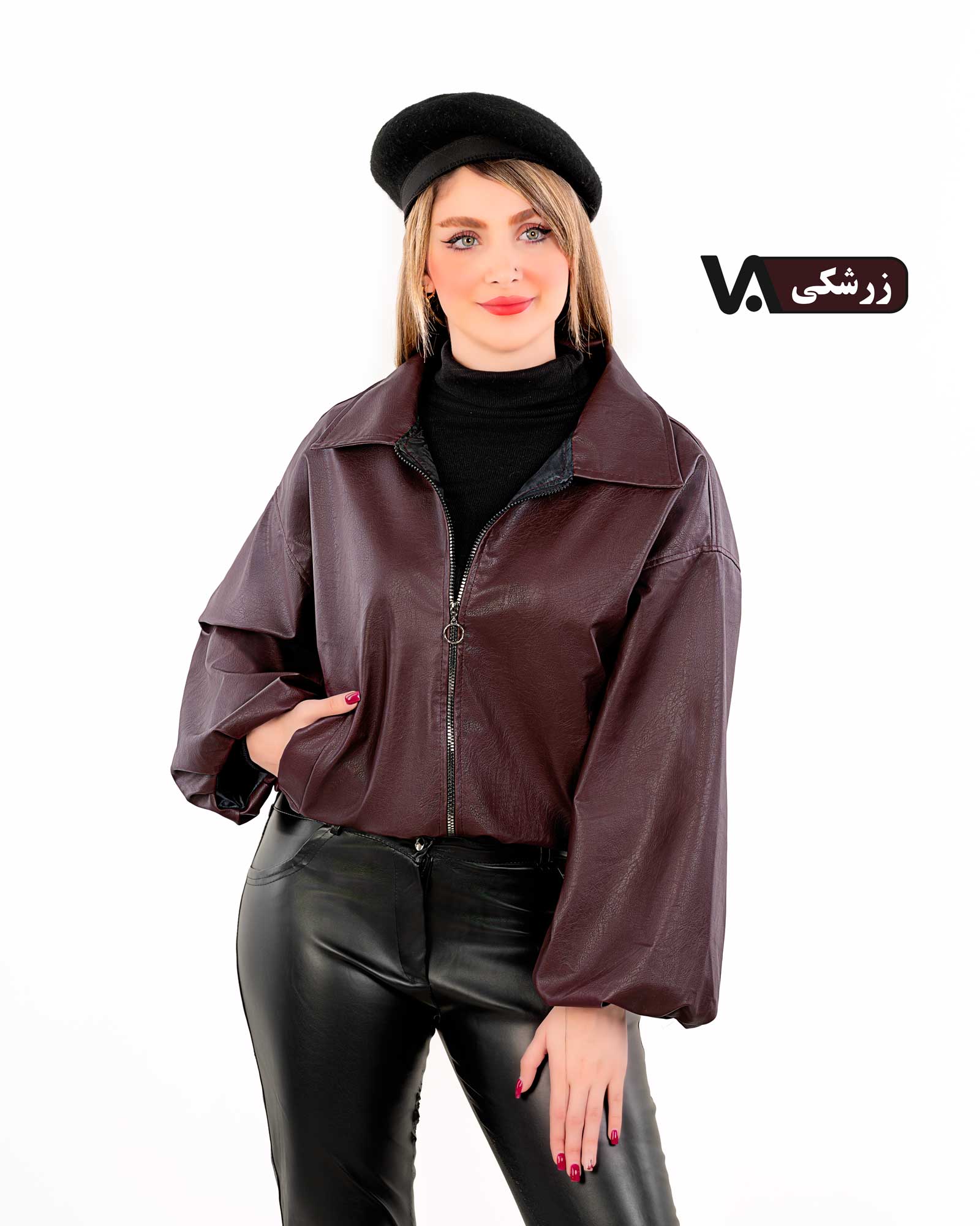 بامبر چرم آستردار کد j428