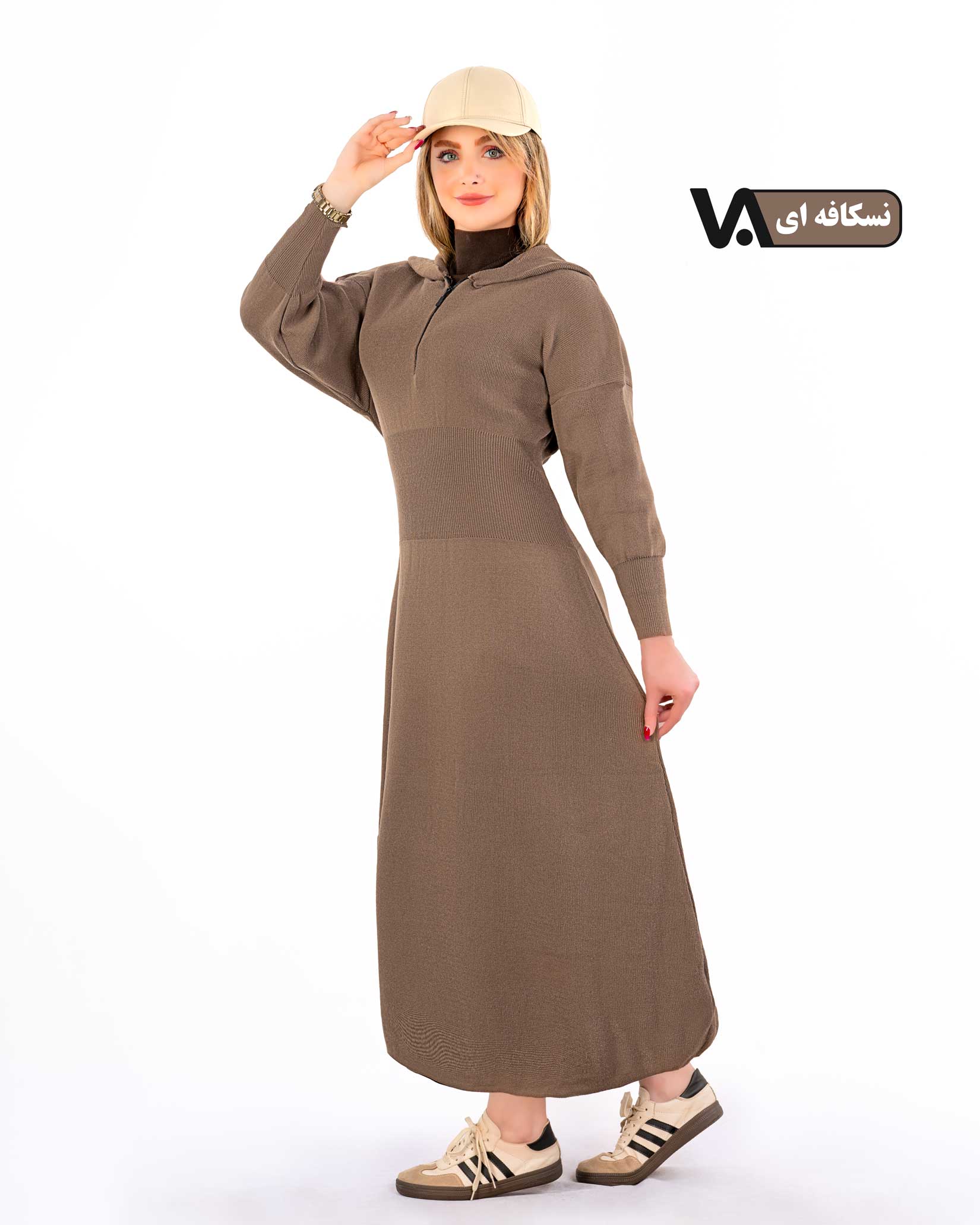 بافت ماکسی کلاه دار کد j410