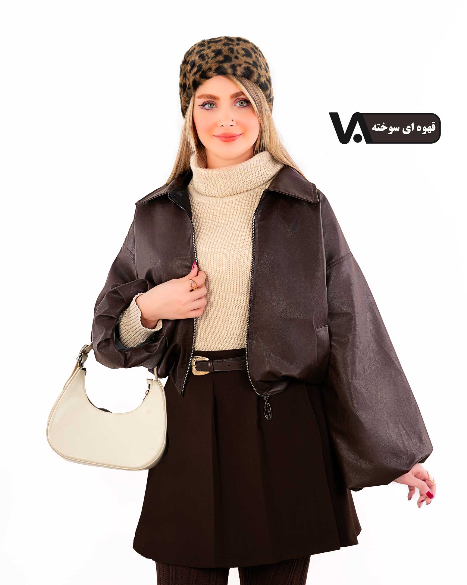 بامبر چرم آستردار کد j428