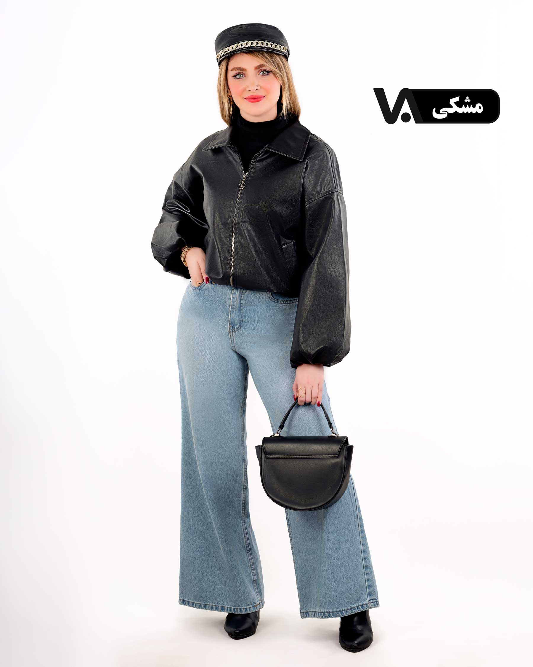 بامبر چرم آستردار کد j428