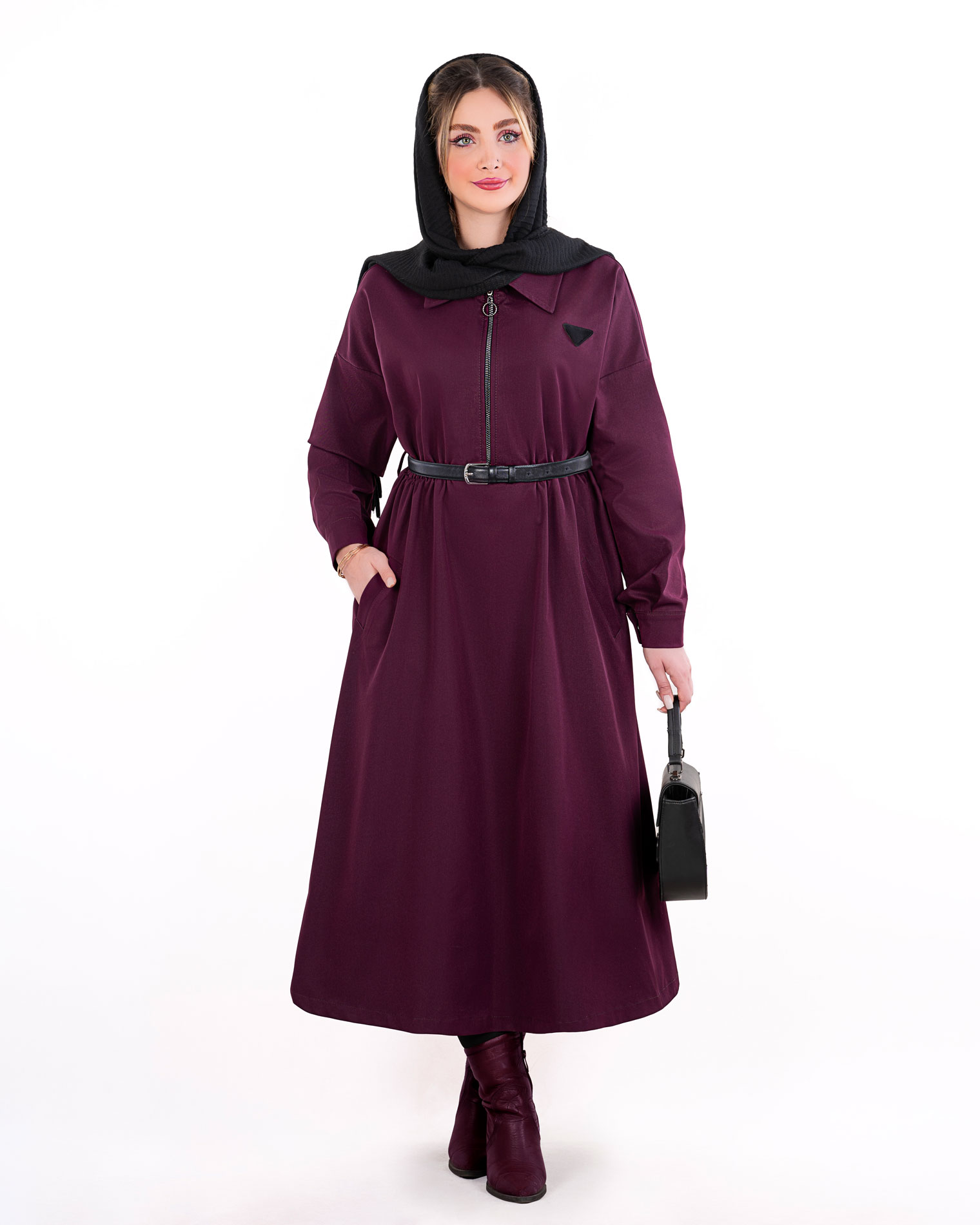 پیراهن کتان تی سی بلند کد j489