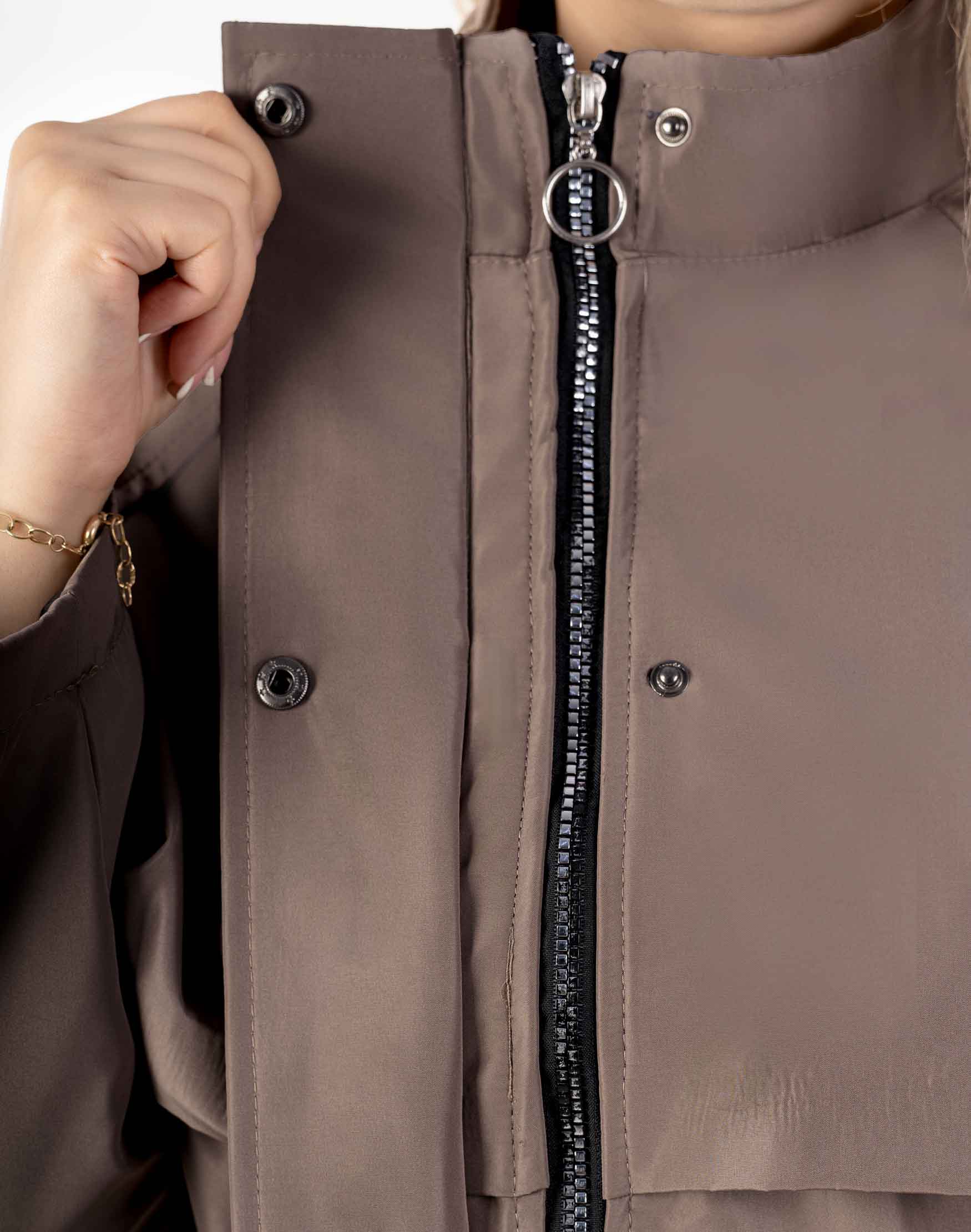 بارانی آسترکشی دانتل دار کد j525