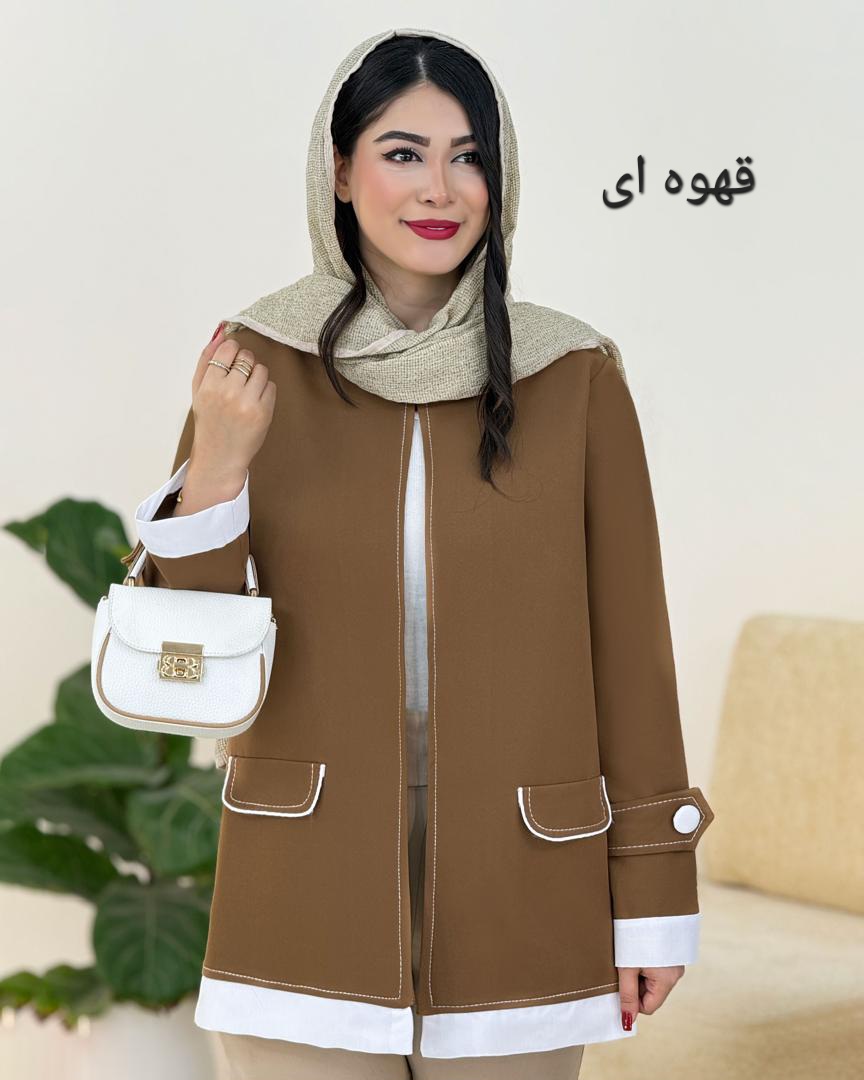 کت یقه گرد دمسه دوزی کد g747